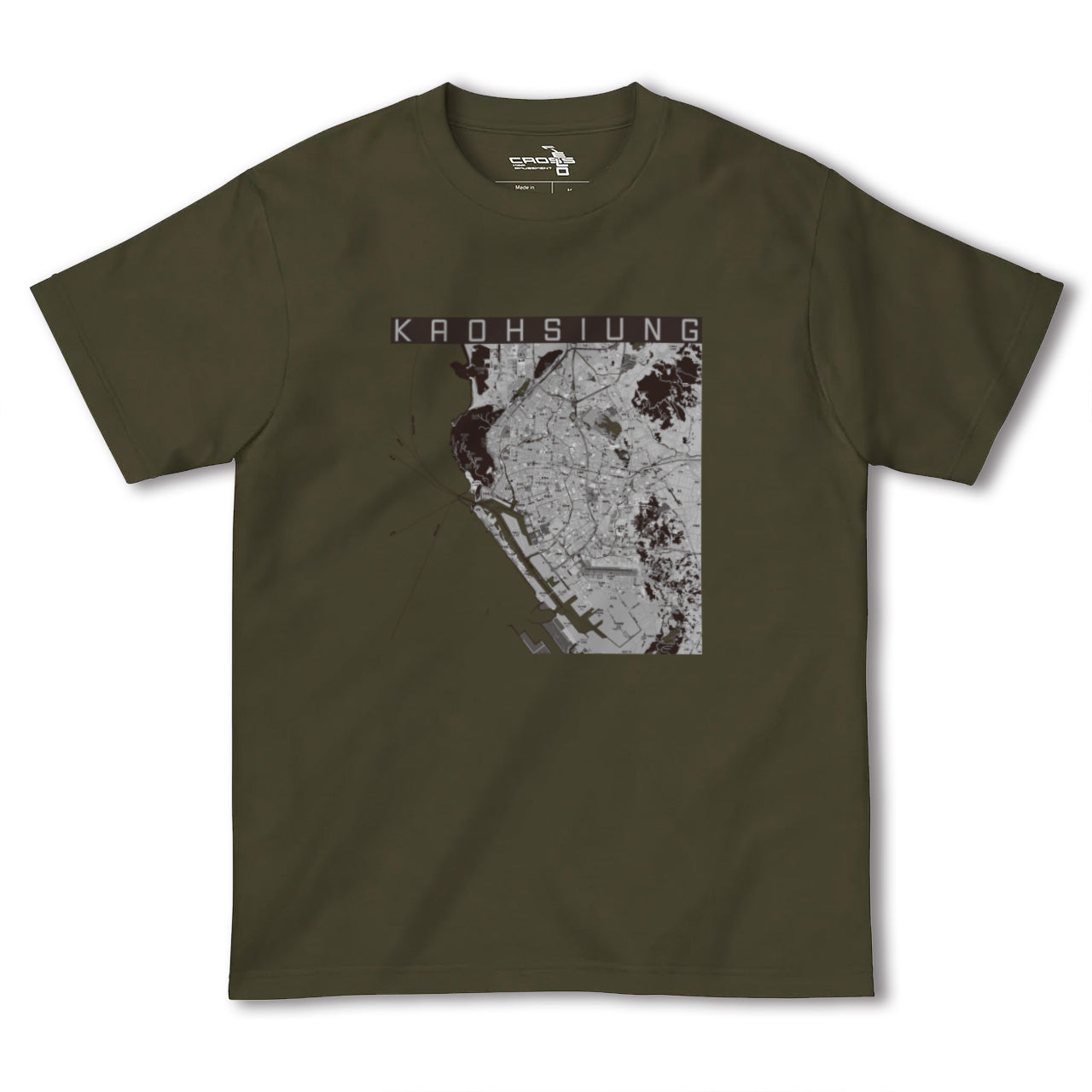 【高雄(台湾)】地図柄ヘビーウェイトTシャツ