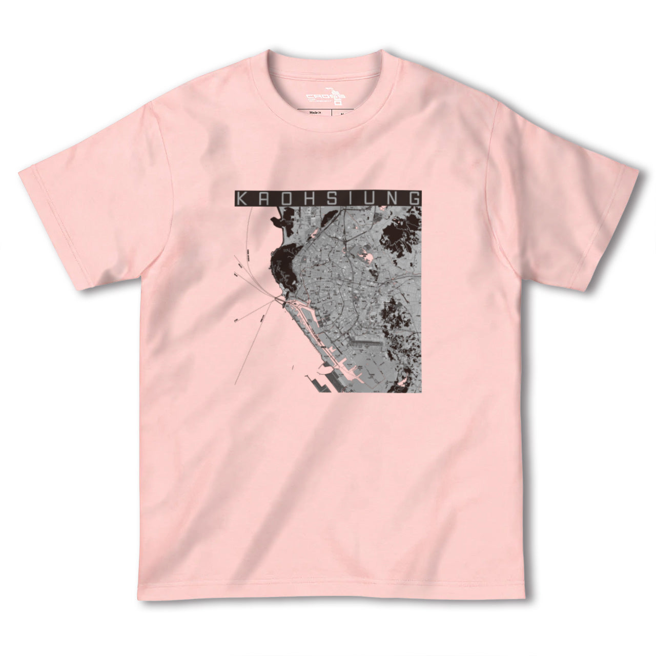 【高雄(台湾)】地図柄ヘビーウェイトTシャツ