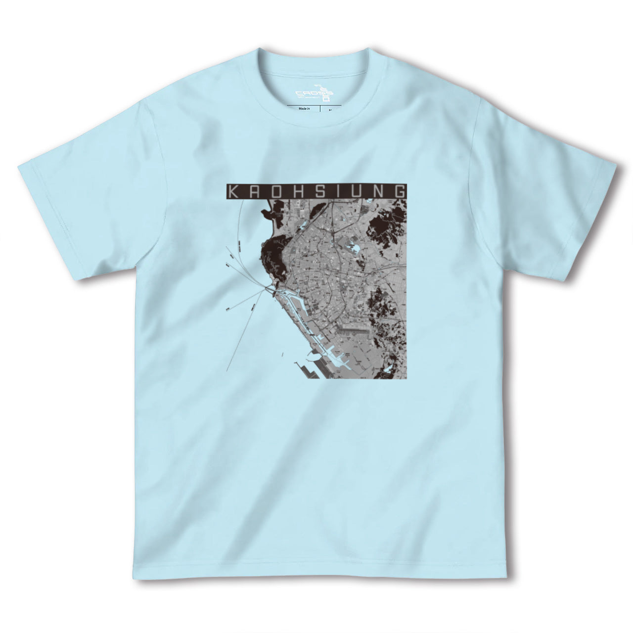 【高雄(台湾)】地図柄ヘビーウェイトTシャツ