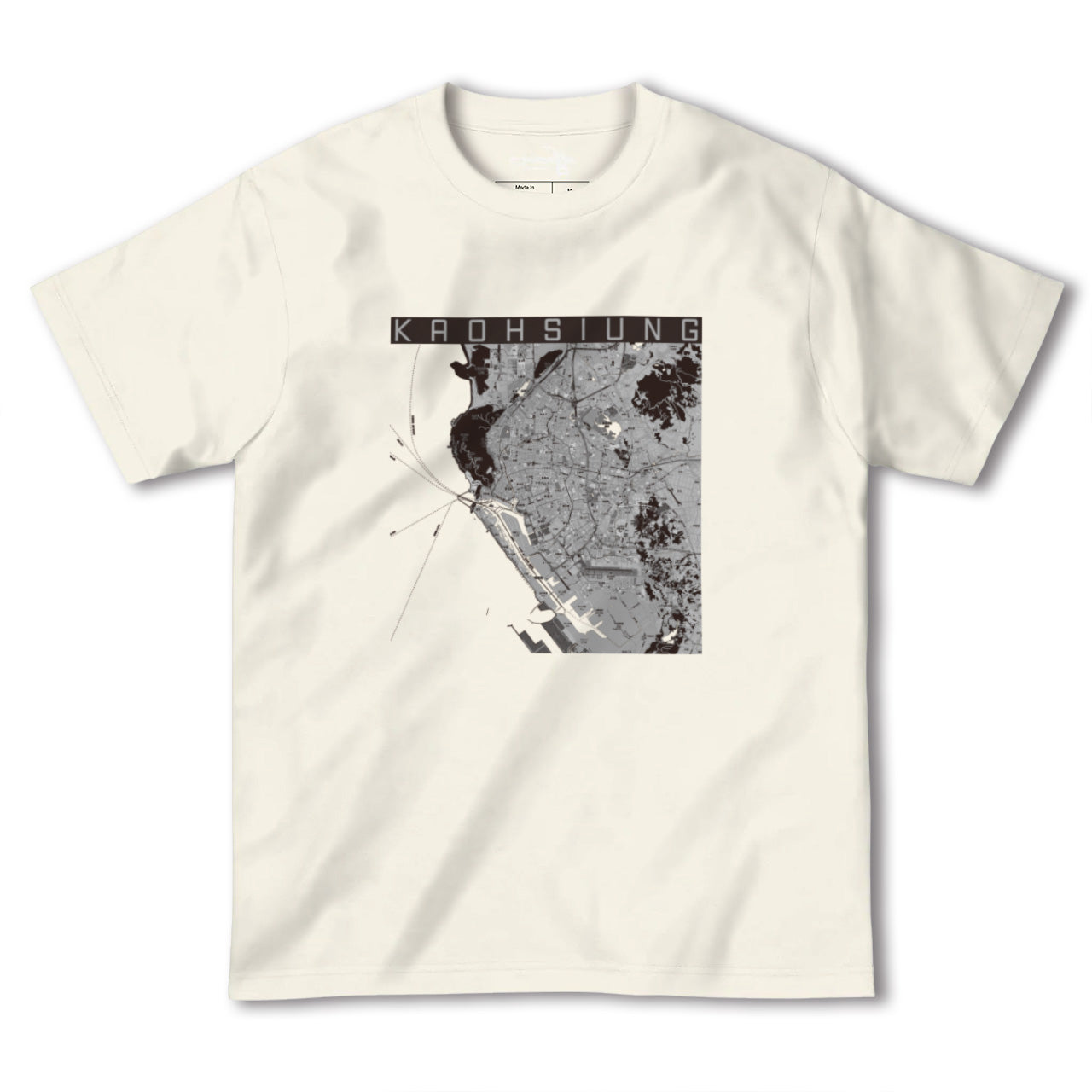 【高雄(台湾)】地図柄ヘビーウェイトTシャツ