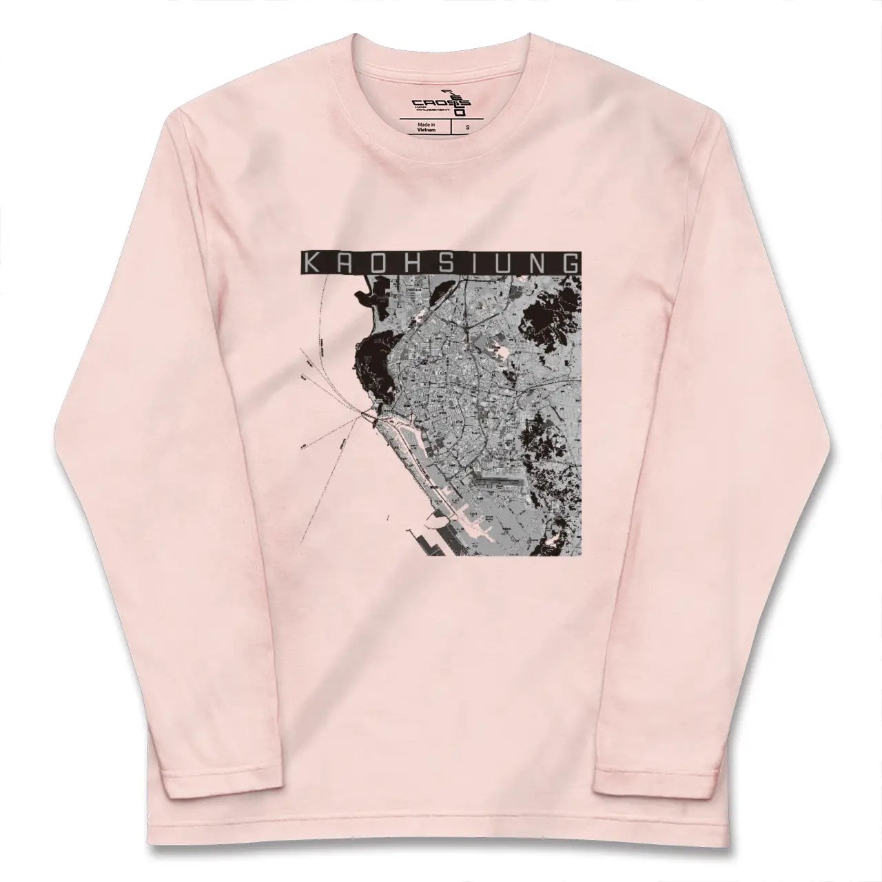 【高雄(台湾)】地図柄ロングスリーブTシャツ