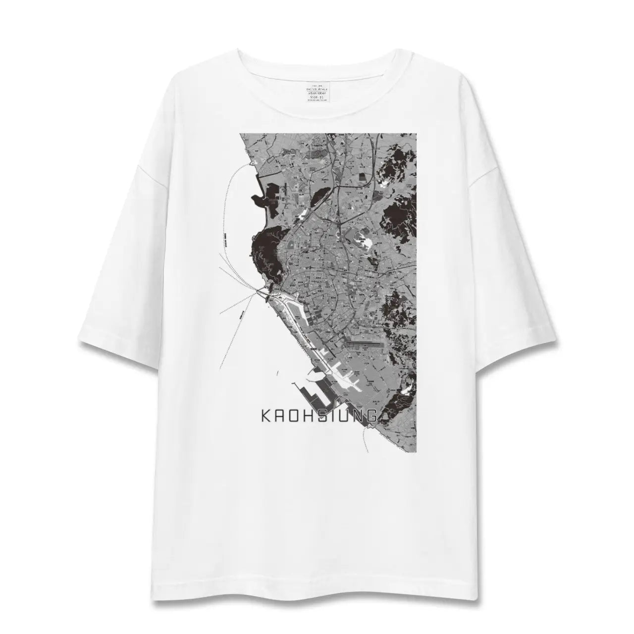 【高雄(台湾)】地図柄ビッグシルエットTシャツ