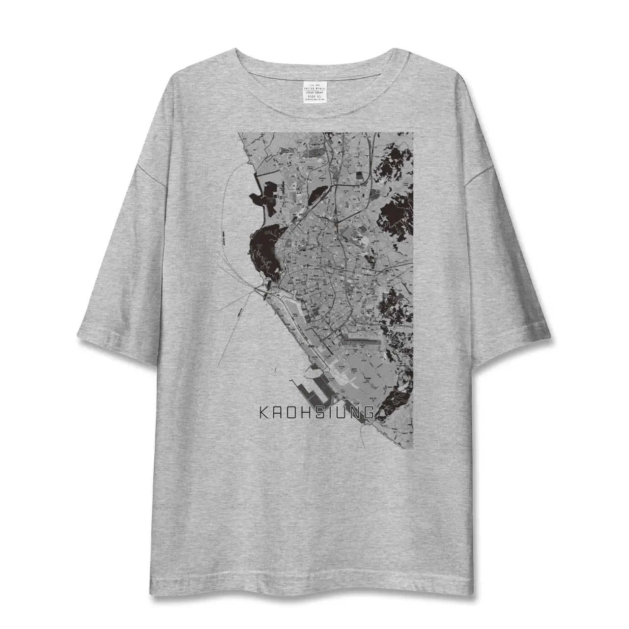【高雄(台湾)】地図柄ビッグシルエットTシャツ