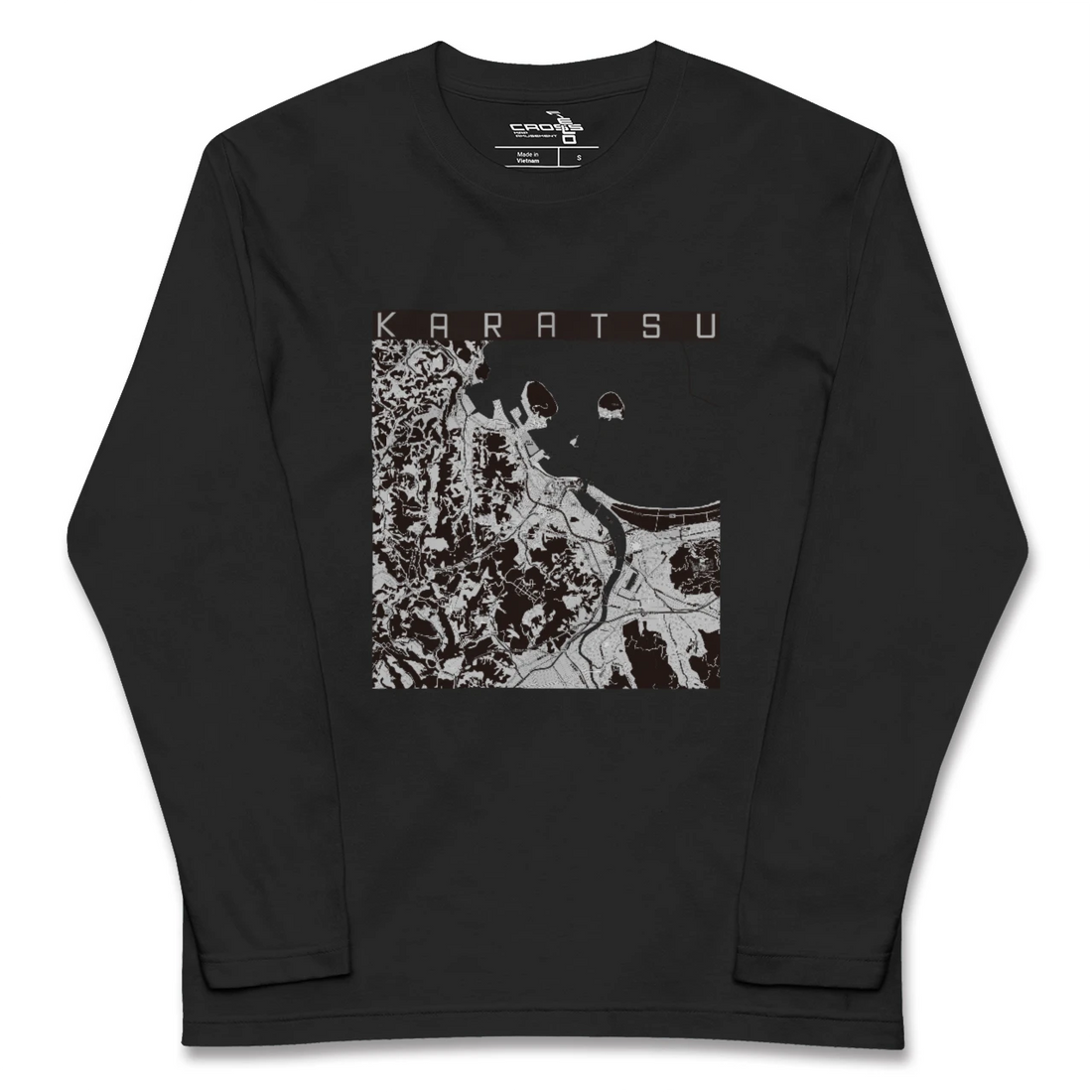 【唐津(佐賀県)】地図柄ロングスリーブTシャツ