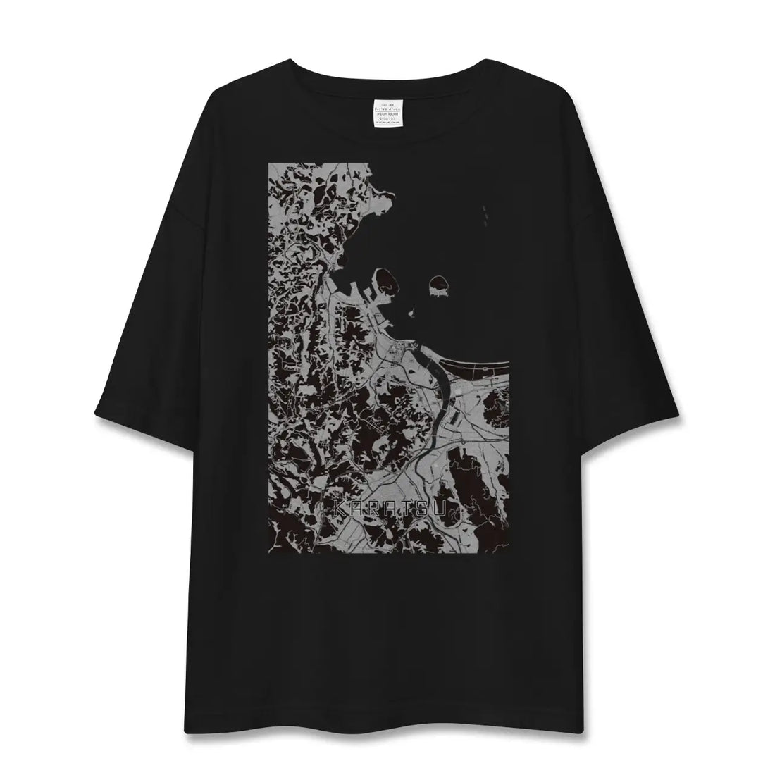【唐津(佐賀県)】地図柄ビッグシルエットTシャツ