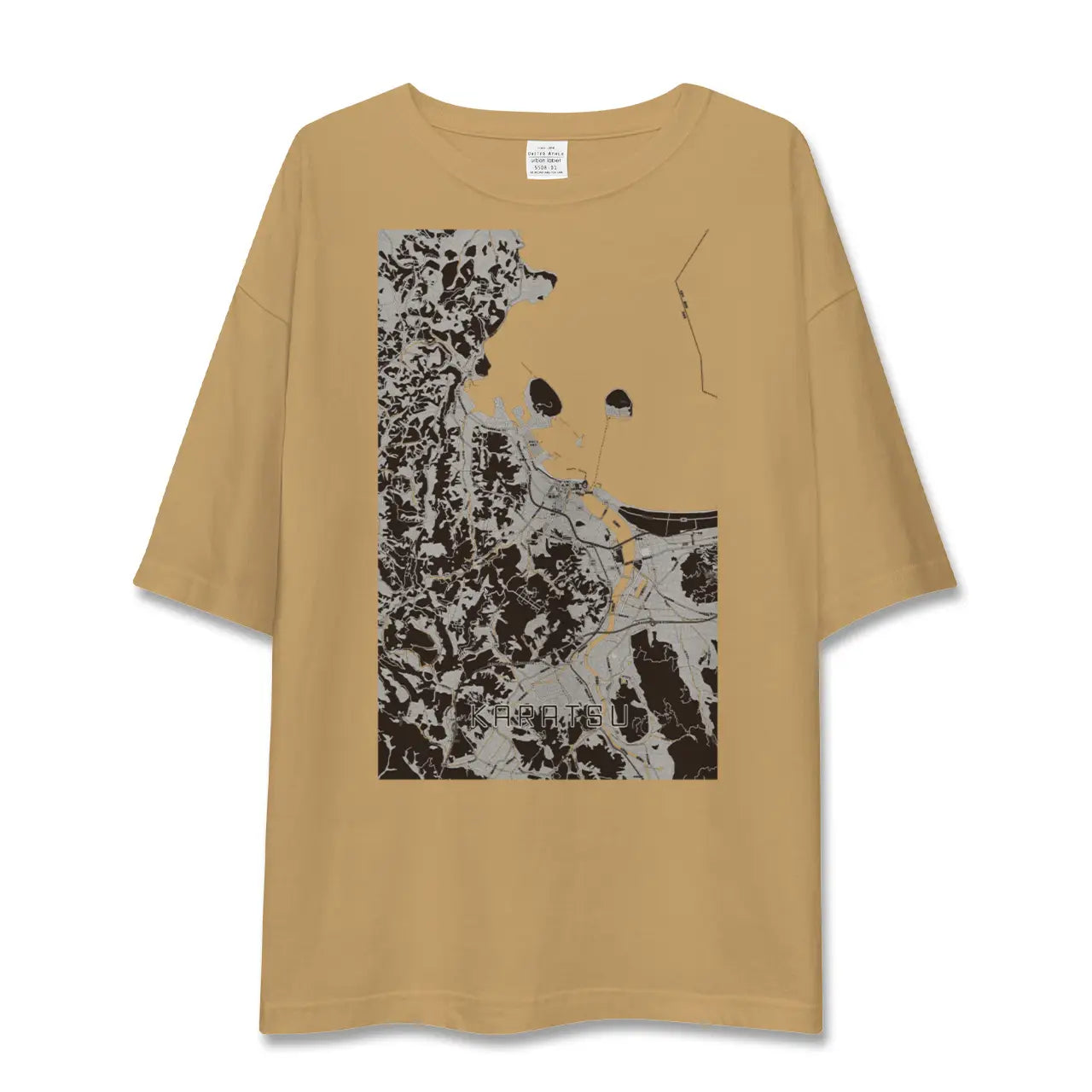 【唐津(佐賀県)】地図柄ビッグシルエットTシャツ
