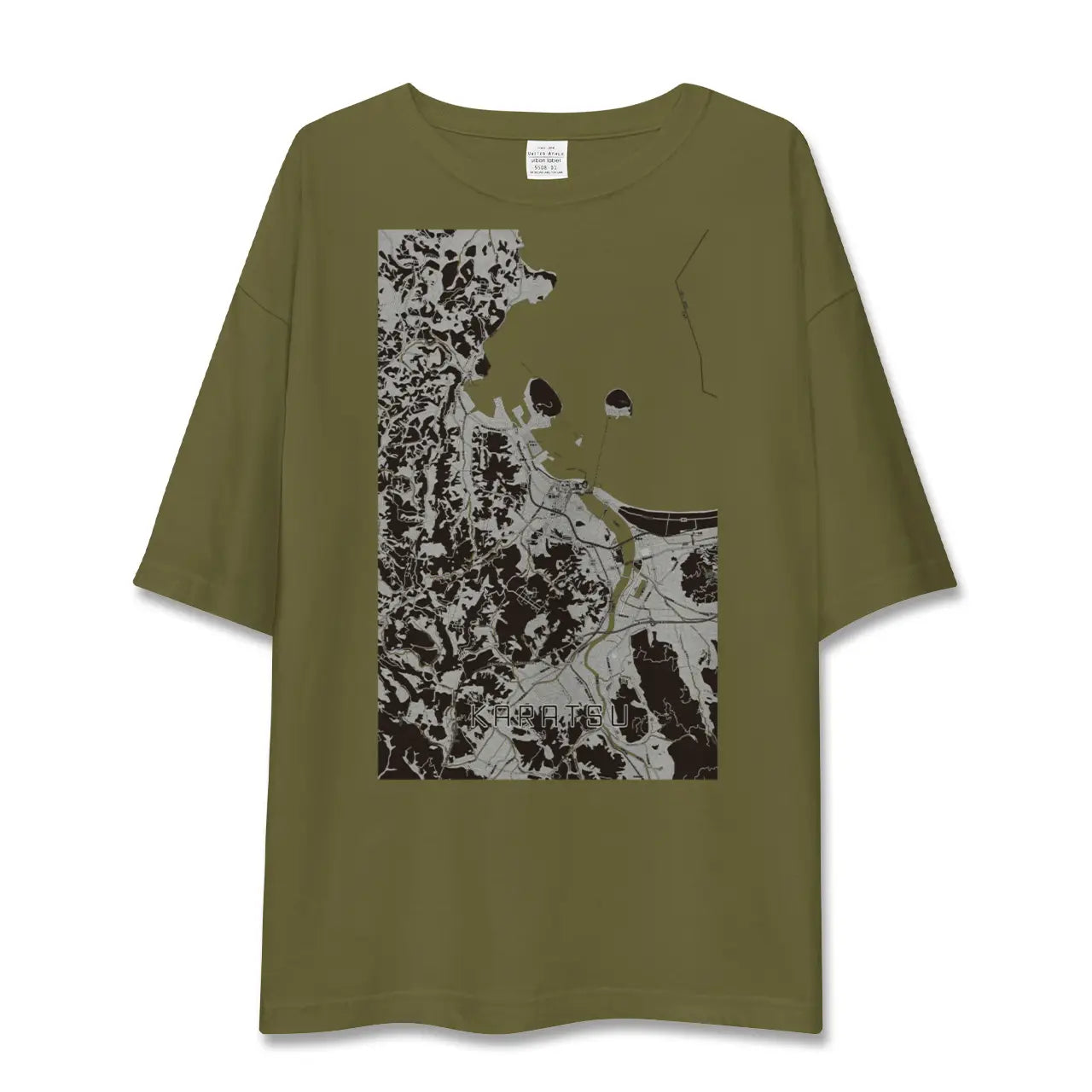 【唐津(佐賀県)】地図柄ビッグシルエットTシャツ