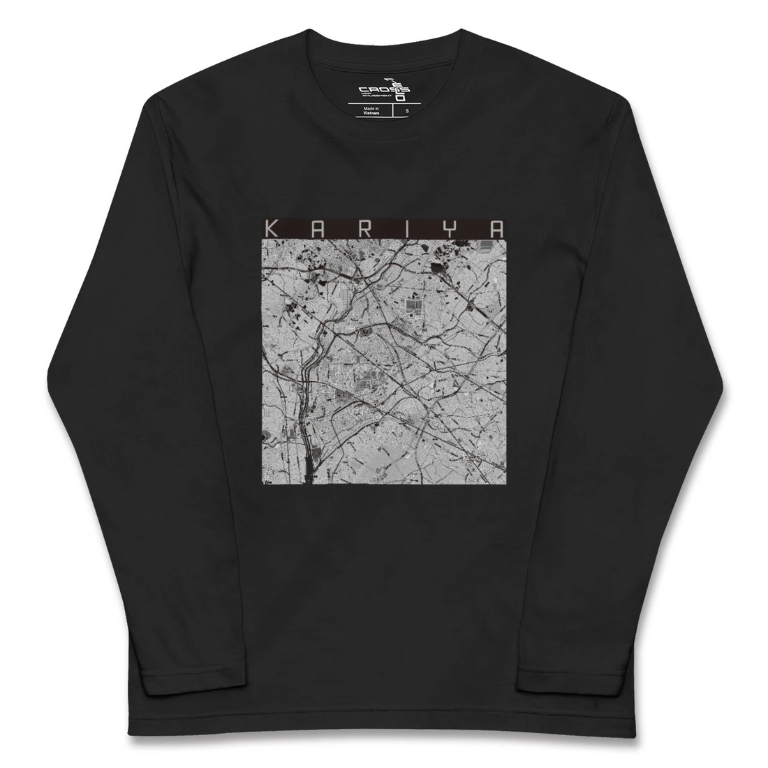 【刈谷(愛知県)】地図柄ロングスリーブTシャツ