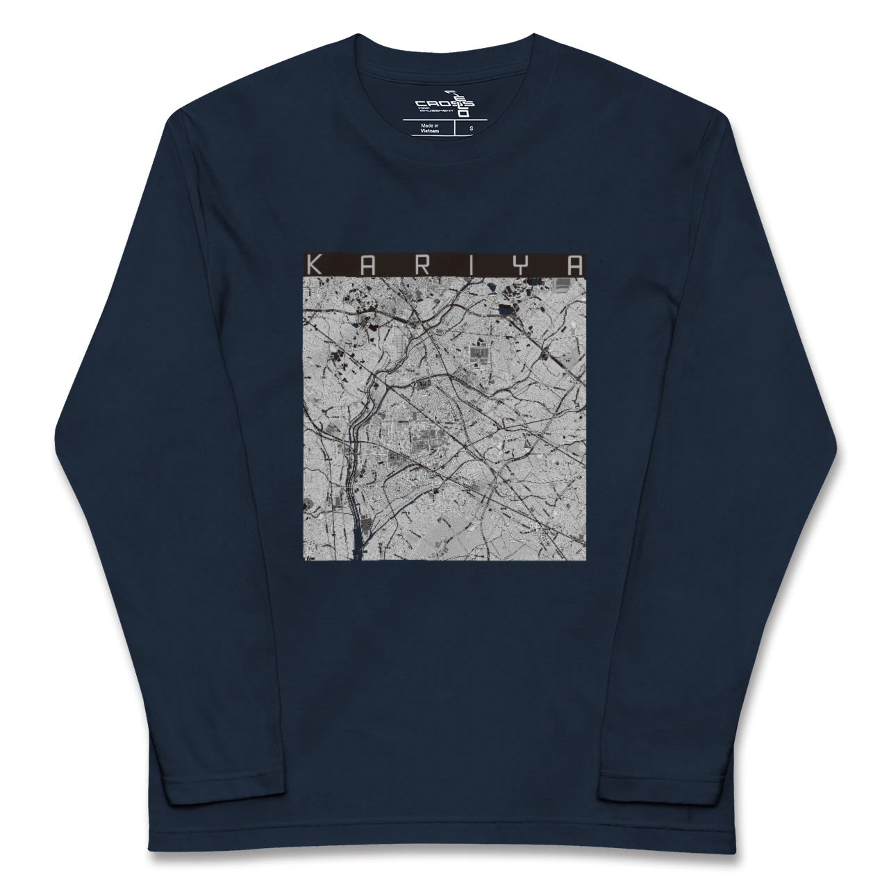 【刈谷(愛知県)】地図柄ロングスリーブTシャツ