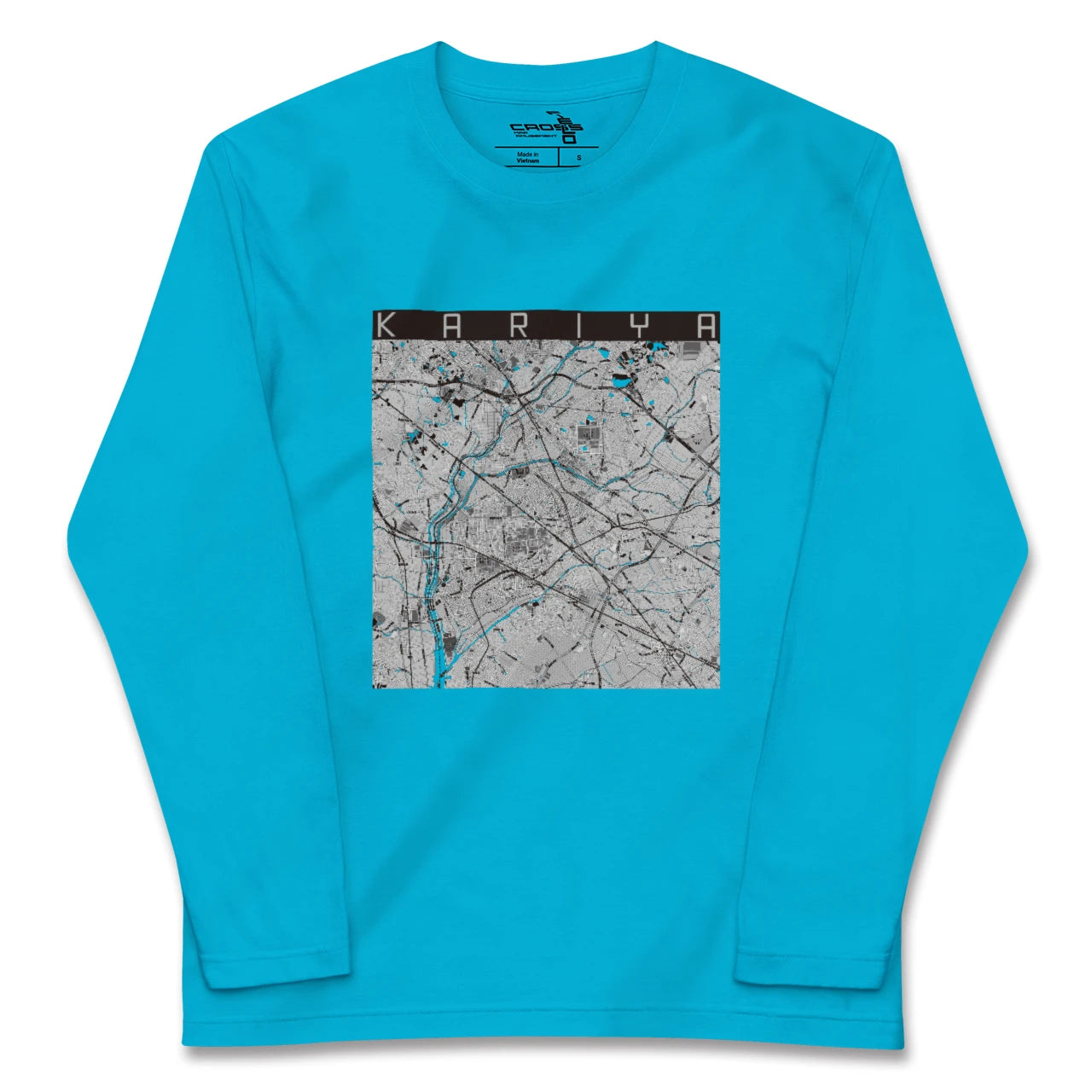 【刈谷(愛知県)】地図柄ロングスリーブTシャツ