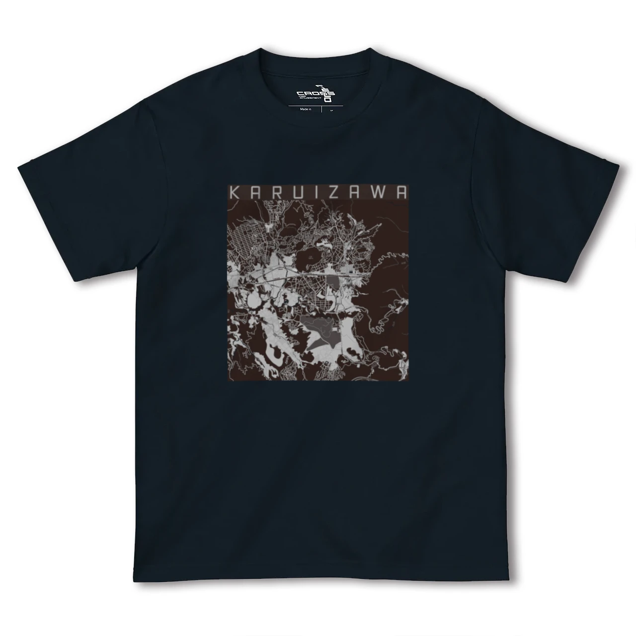 【軽井沢(長野県)】地図柄ヘビーウェイトTシャツ