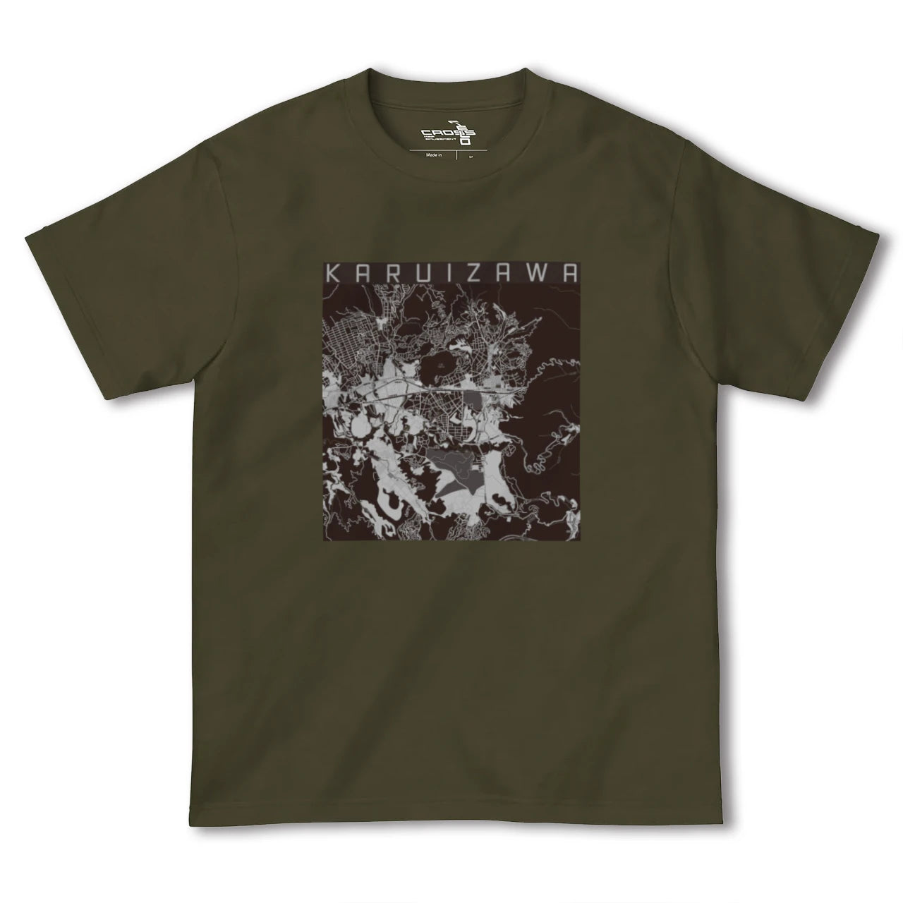 【軽井沢(長野県)】地図柄ヘビーウェイトTシャツ