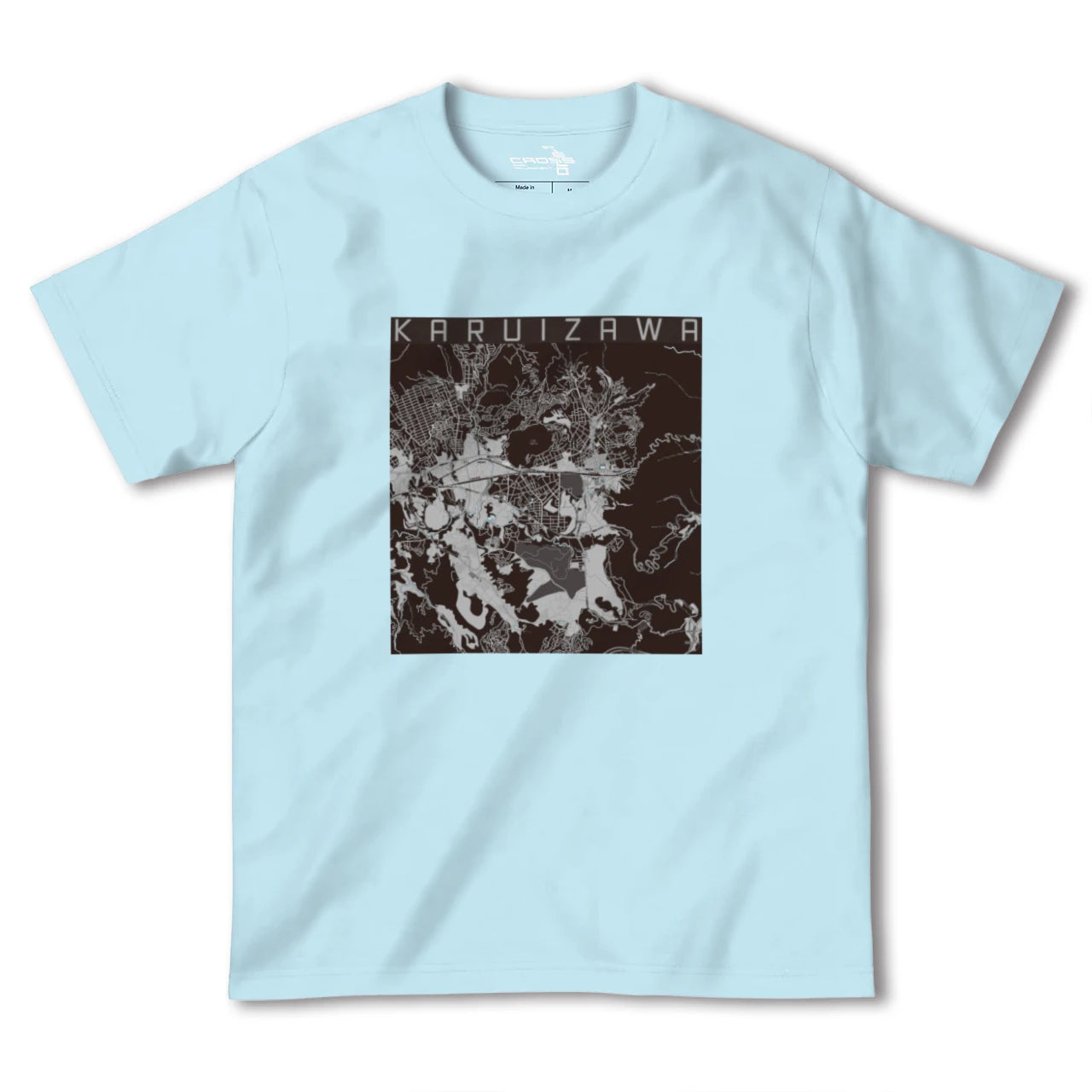 【軽井沢(長野県)】地図柄ヘビーウェイトTシャツ