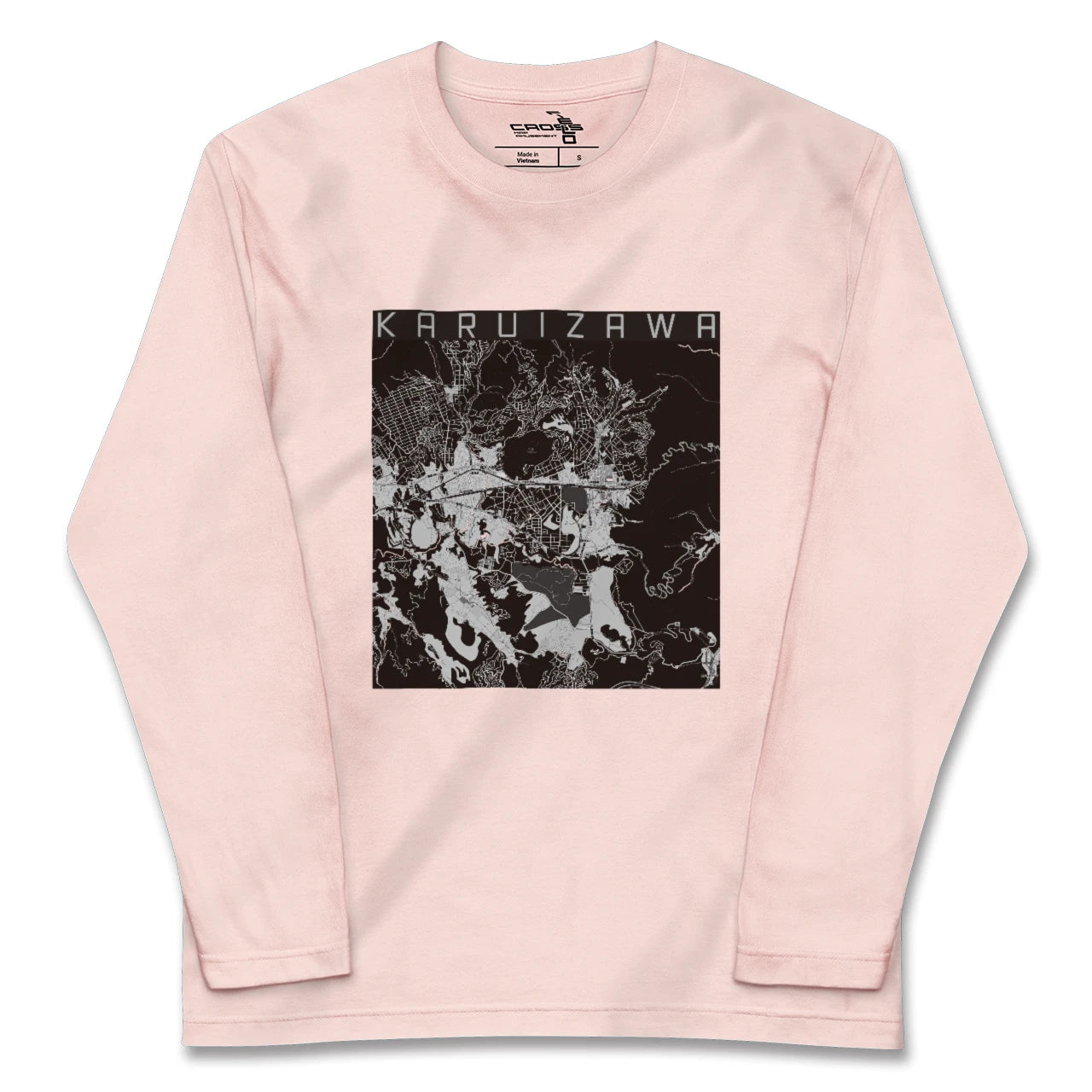 【軽井沢(長野県)】地図柄ロングスリーブTシャツ