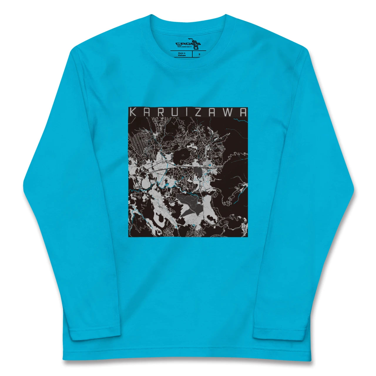 【軽井沢(長野県)】地図柄ロングスリーブTシャツ