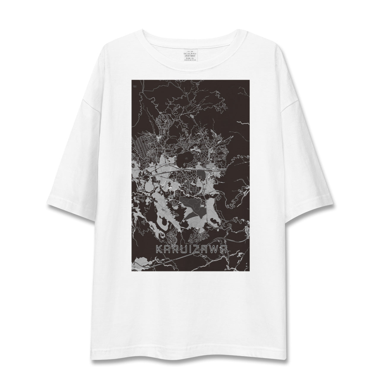 【軽井沢(長野県)】地図柄ビッグシルエットTシャツ