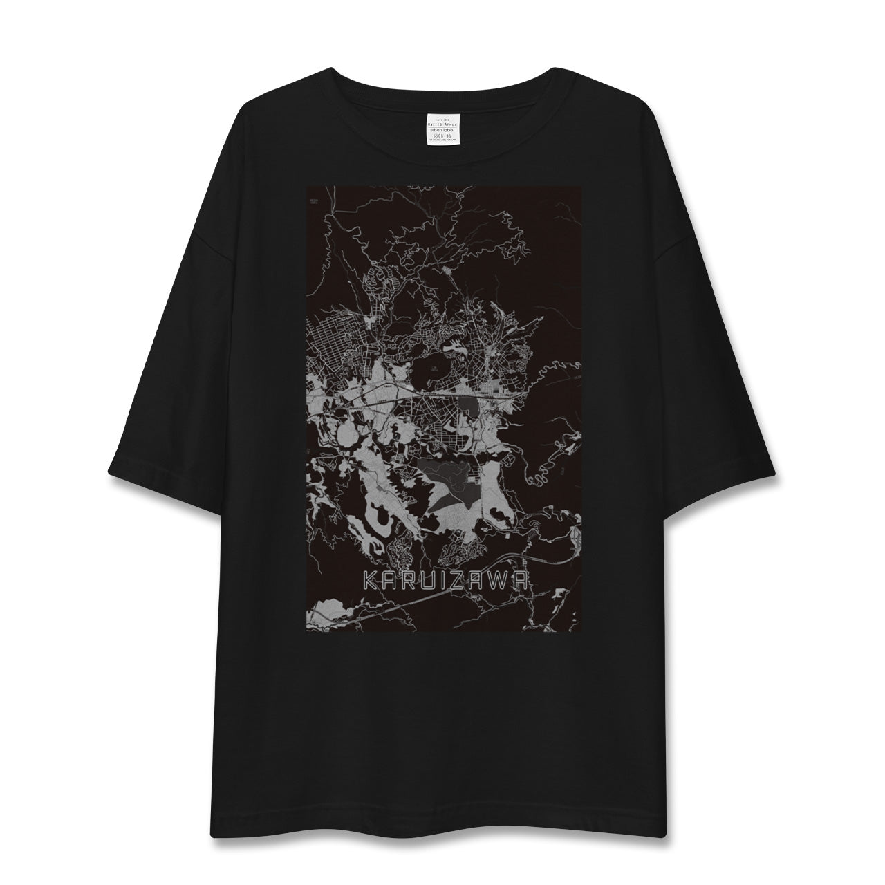 【軽井沢(長野県)】地図柄ビッグシルエットTシャツ