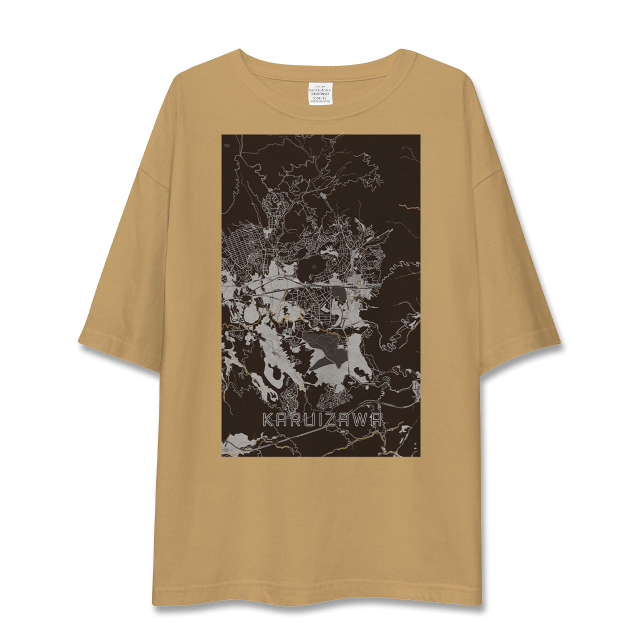 【軽井沢(長野県)】地図柄ビッグシルエットTシャツ