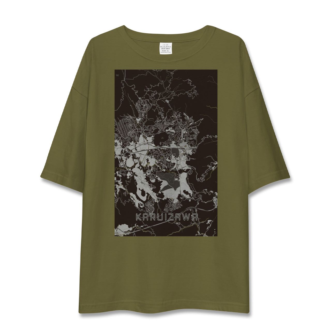 【軽井沢(長野県)】地図柄ビッグシルエットTシャツ