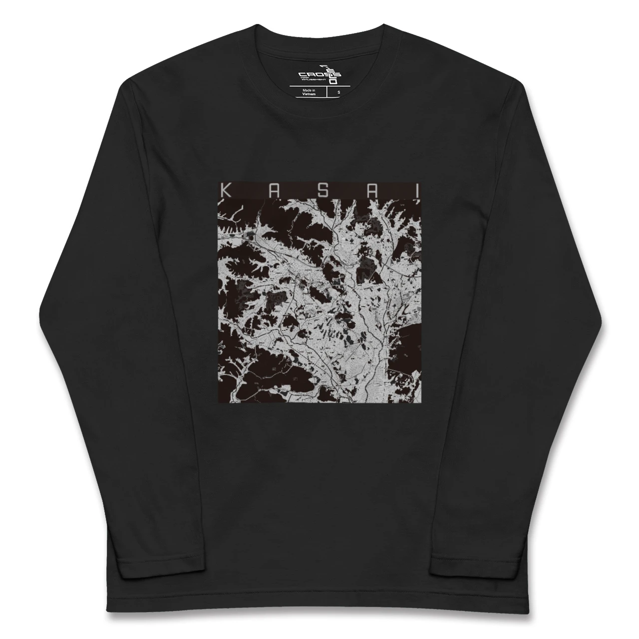 【加西(兵庫県)】地図柄ロングスリーブTシャツ