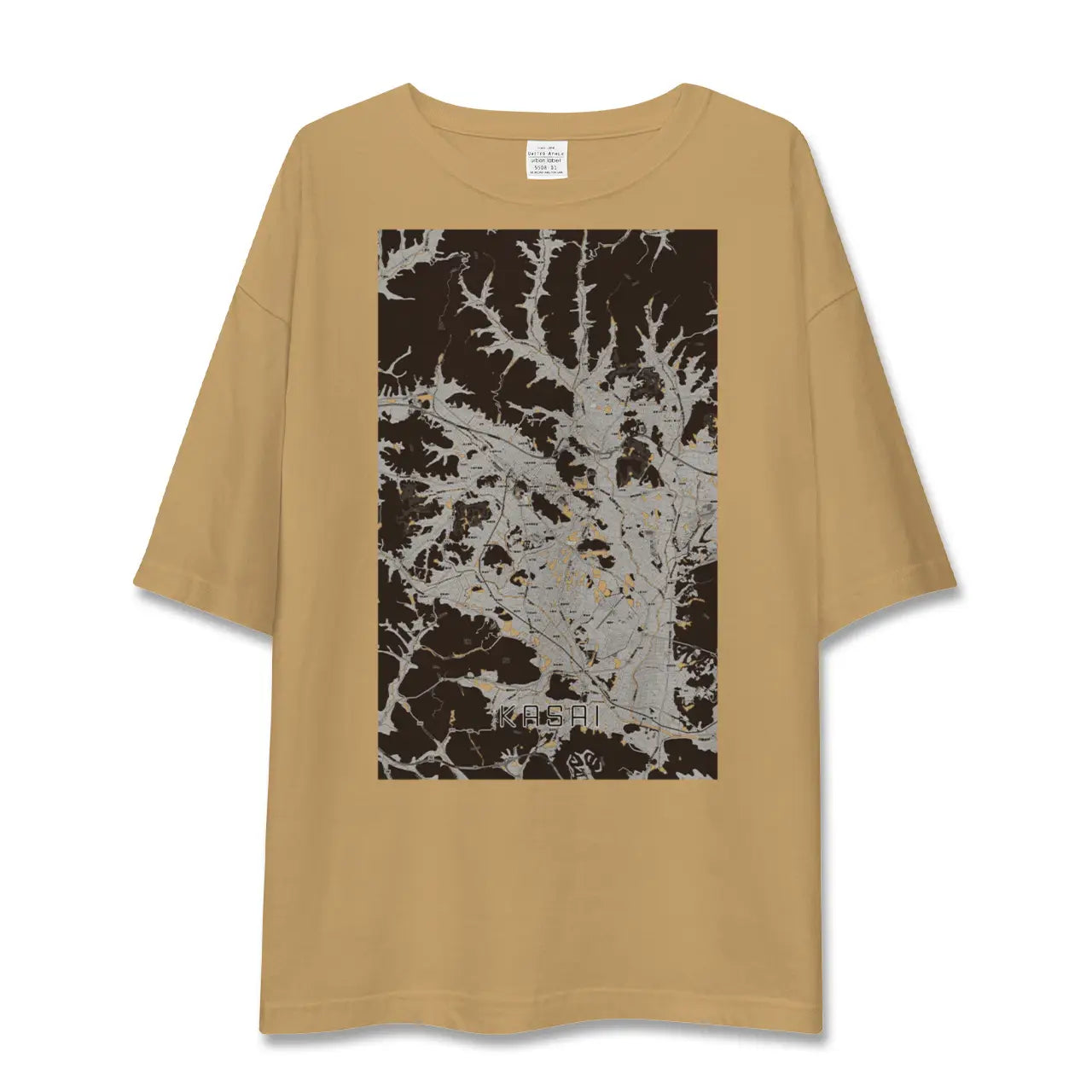 【加西(兵庫県)】地図柄ビッグシルエットTシャツ