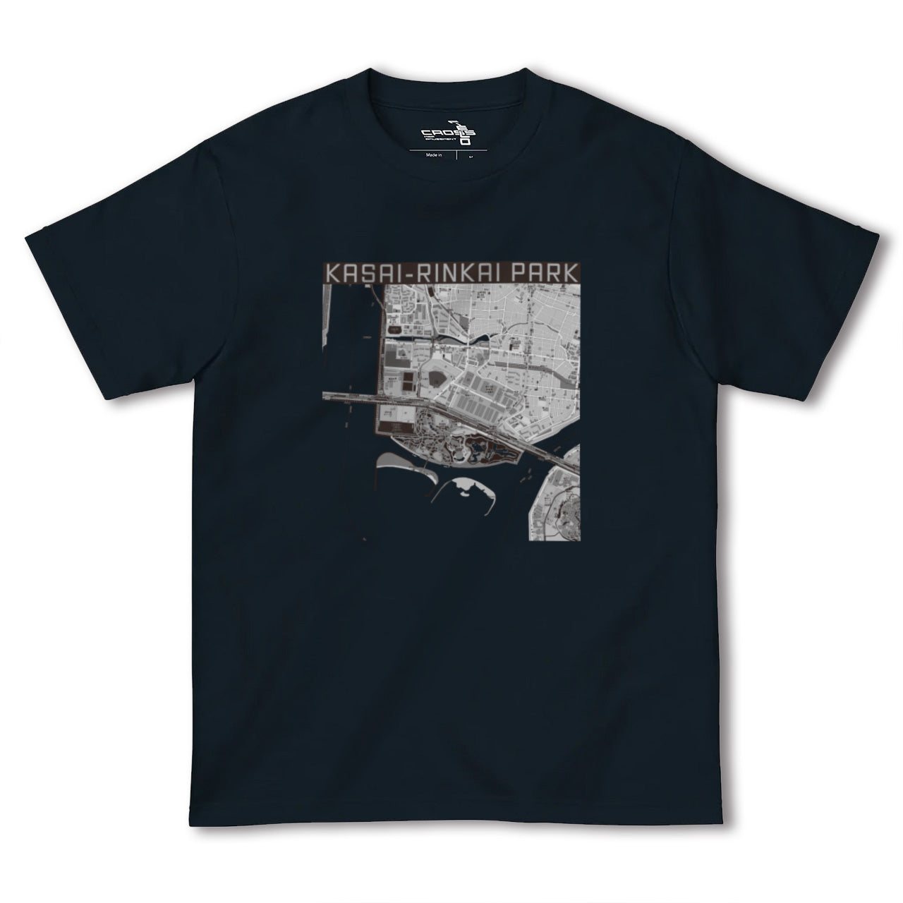 【葛西臨海公園(東京都)】地図柄ヘビーウェイトTシャツ