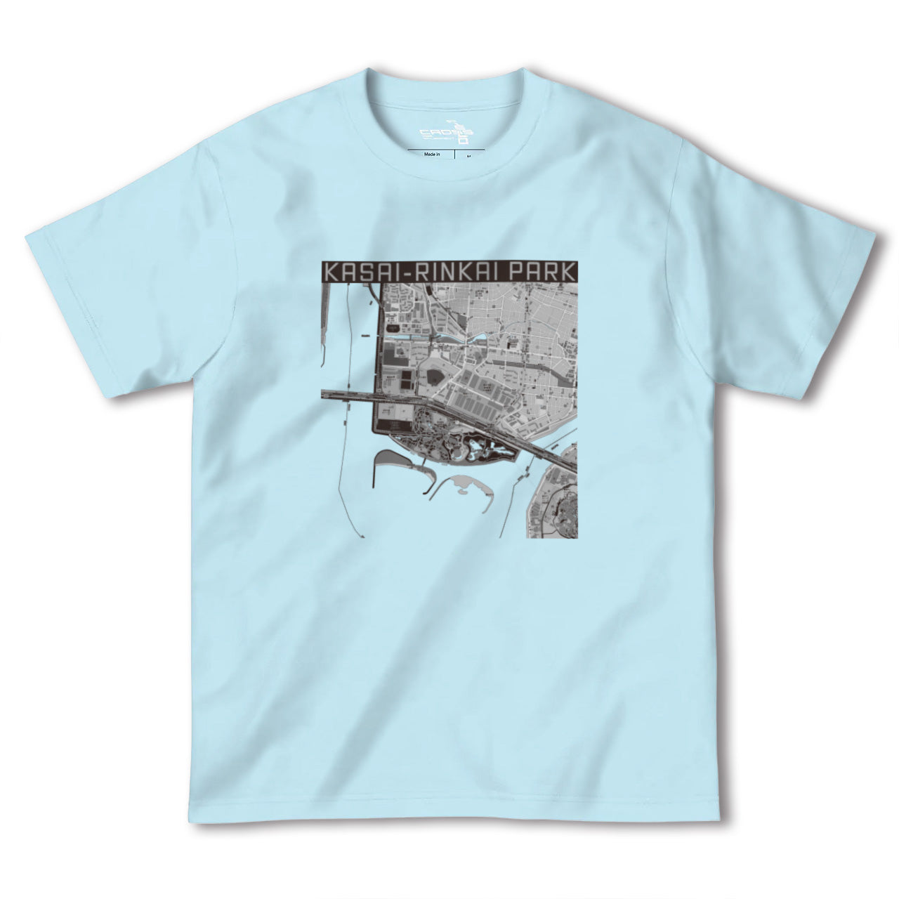 【葛西臨海公園(東京都)】地図柄ヘビーウェイトTシャツ