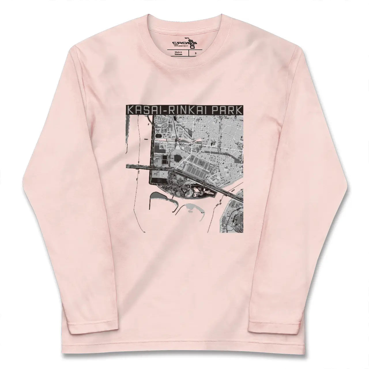【葛西臨海公園(東京都)】地図柄ロングスリーブTシャツ
