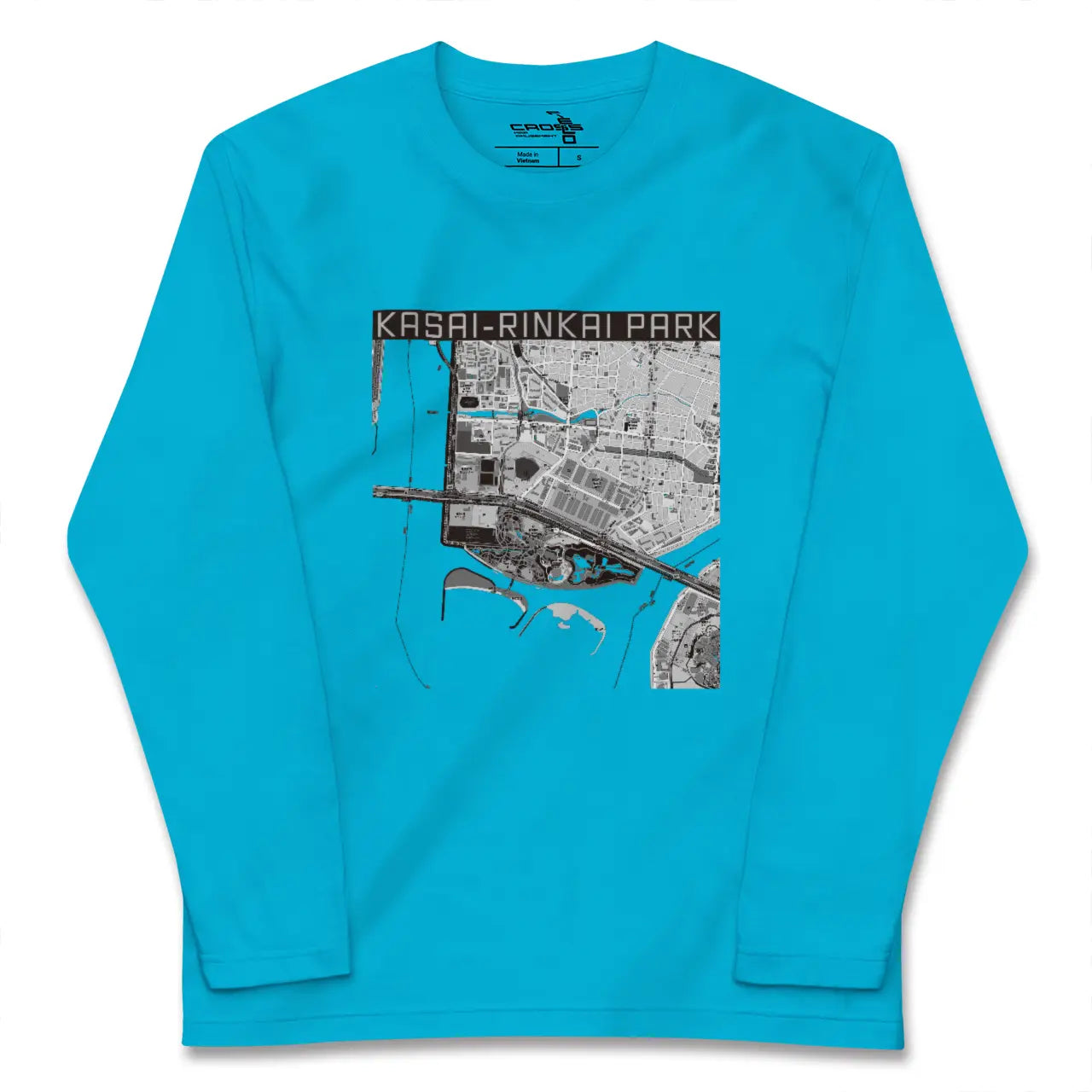 【葛西臨海公園(東京都)】地図柄ロングスリーブTシャツ