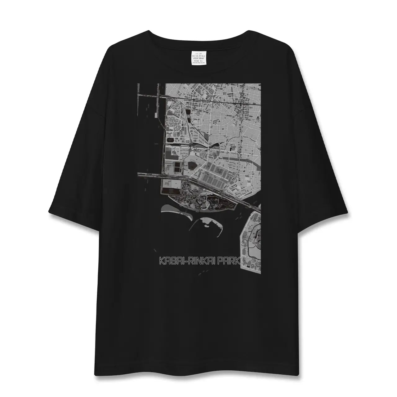 【葛西臨海公園(東京都)】地図柄ビッグシルエットTシャツ