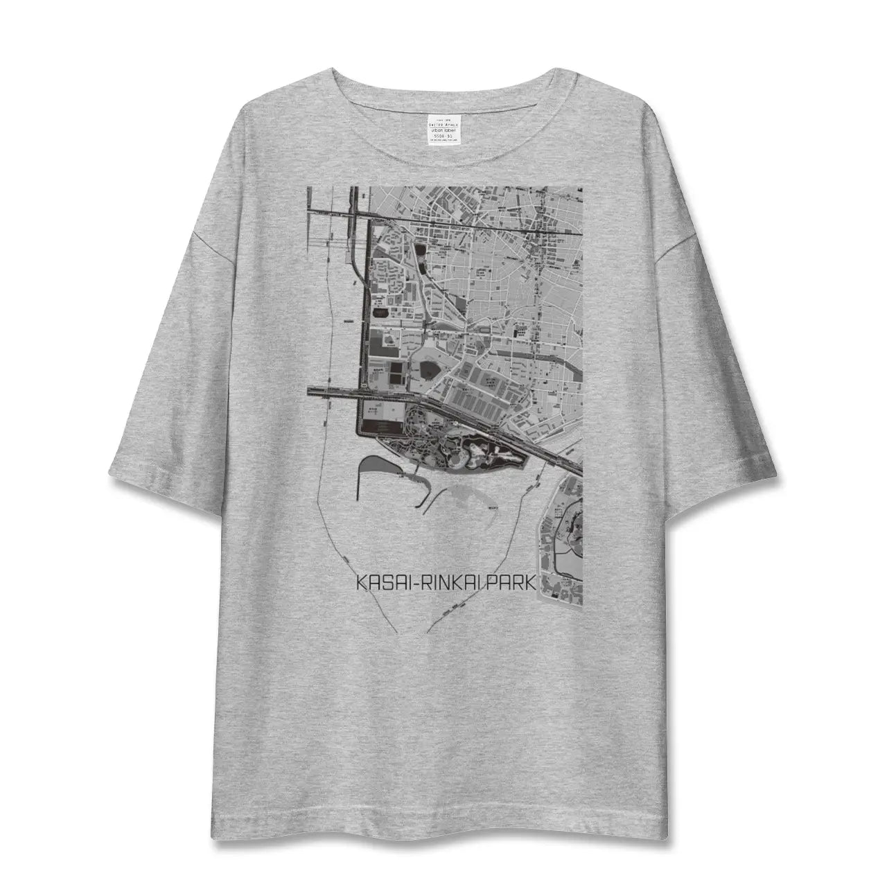 【葛西臨海公園(東京都)】地図柄ビッグシルエットTシャツ