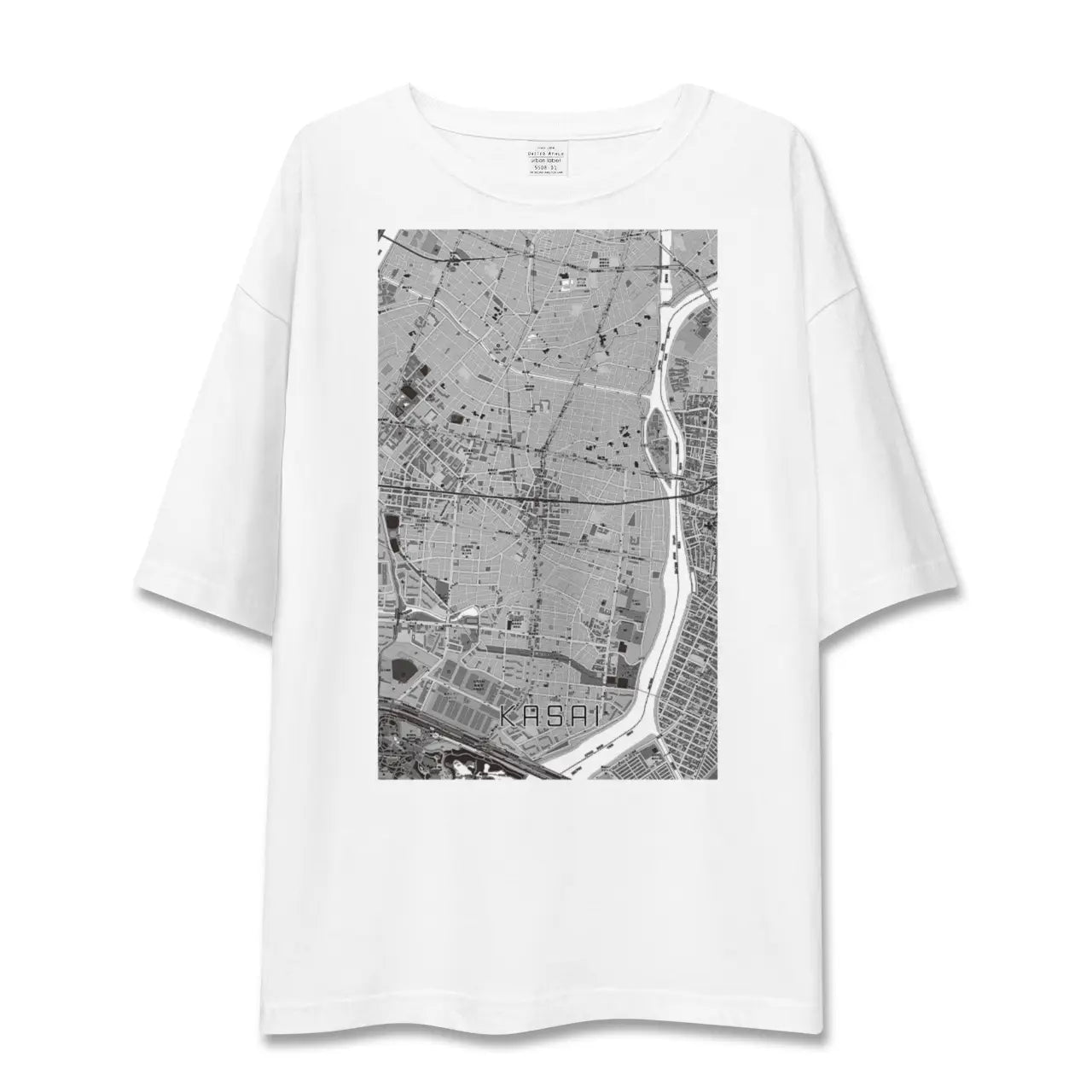 【葛西(東京都)】地図柄ビッグシルエットTシャツ