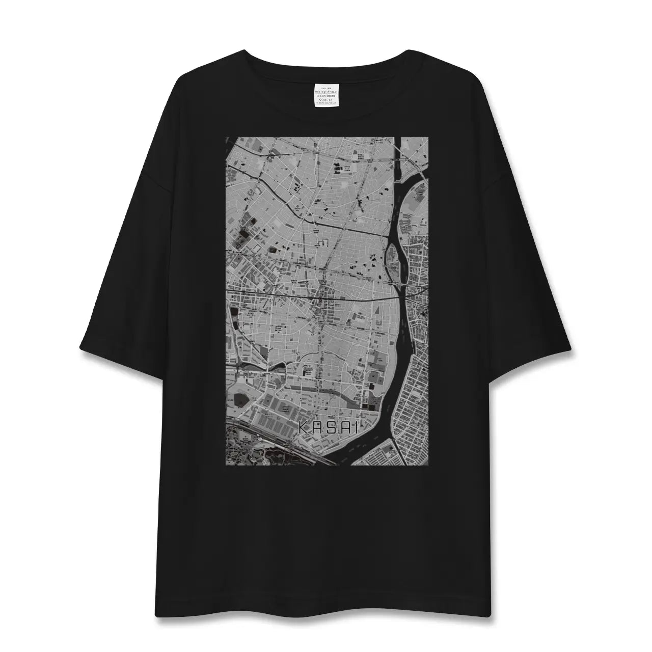 【葛西(東京都)】地図柄ビッグシルエットTシャツ
