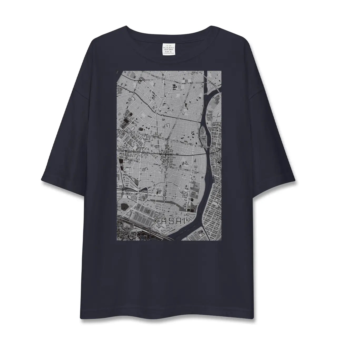 【葛西(東京都)】地図柄ビッグシルエットTシャツ