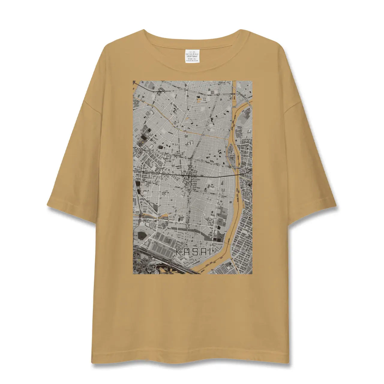 【葛西(東京都)】地図柄ビッグシルエットTシャツ