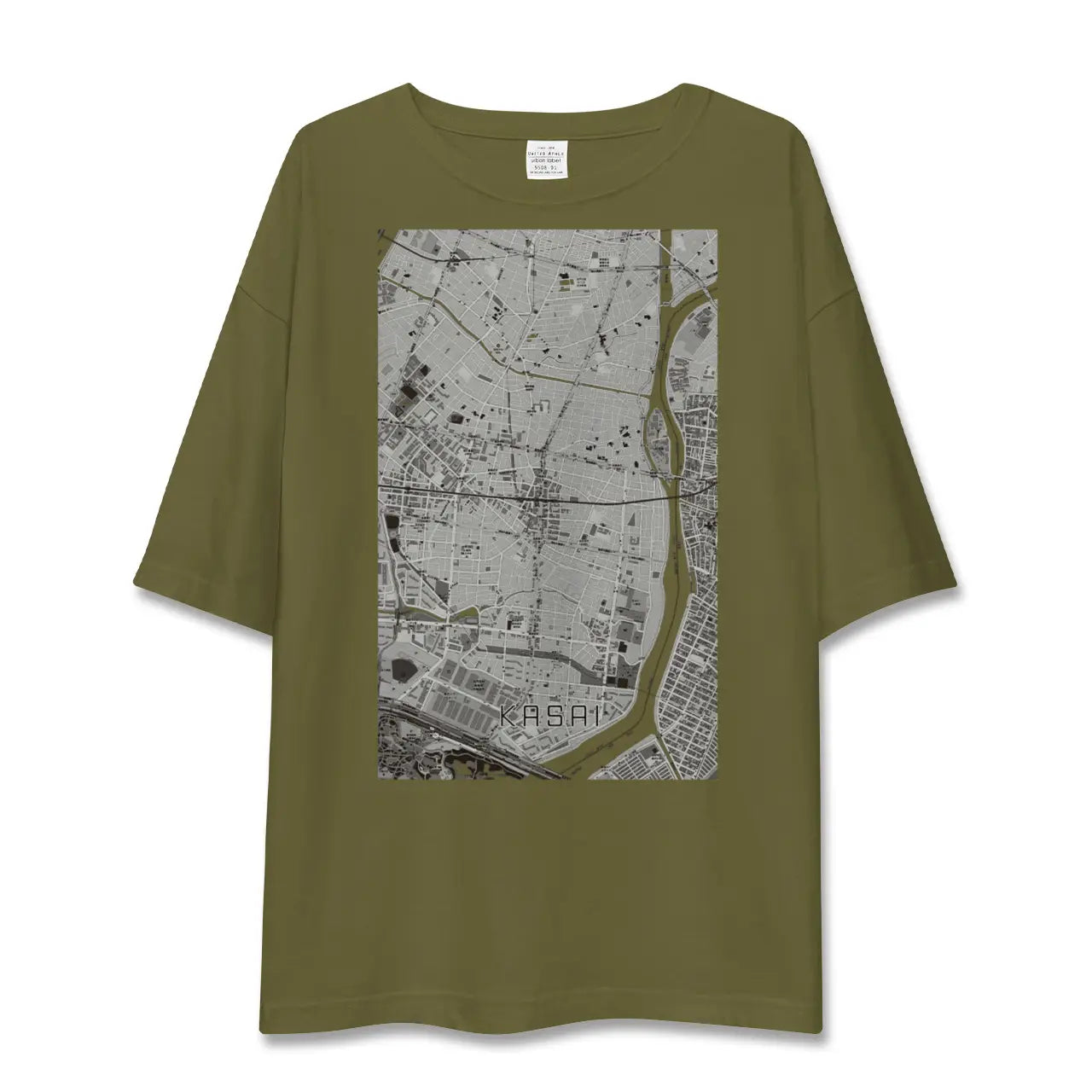 【葛西(東京都)】地図柄ビッグシルエットTシャツ