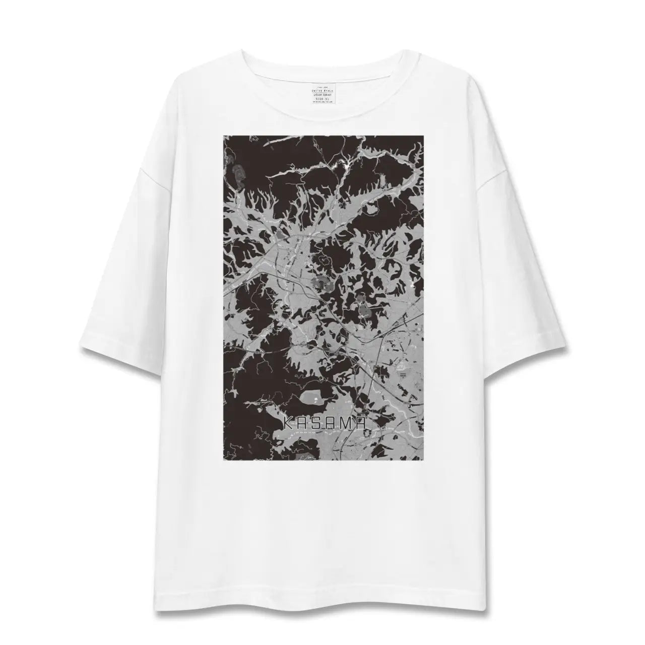 【笠間(茨城県)】地図柄ビッグシルエットTシャツ