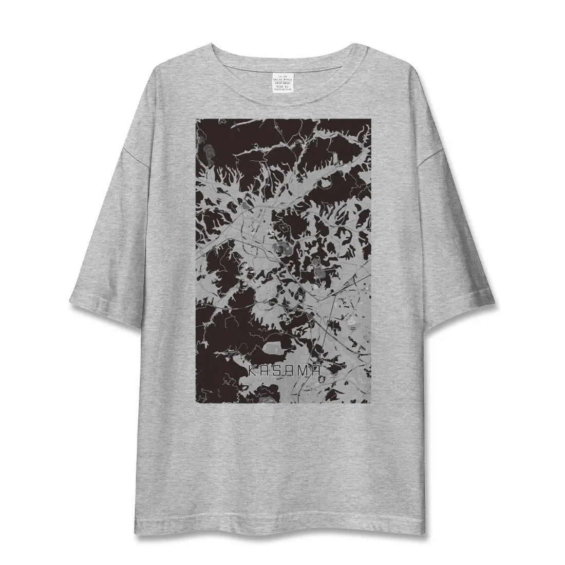 【笠間(茨城県)】地図柄ビッグシルエットTシャツ