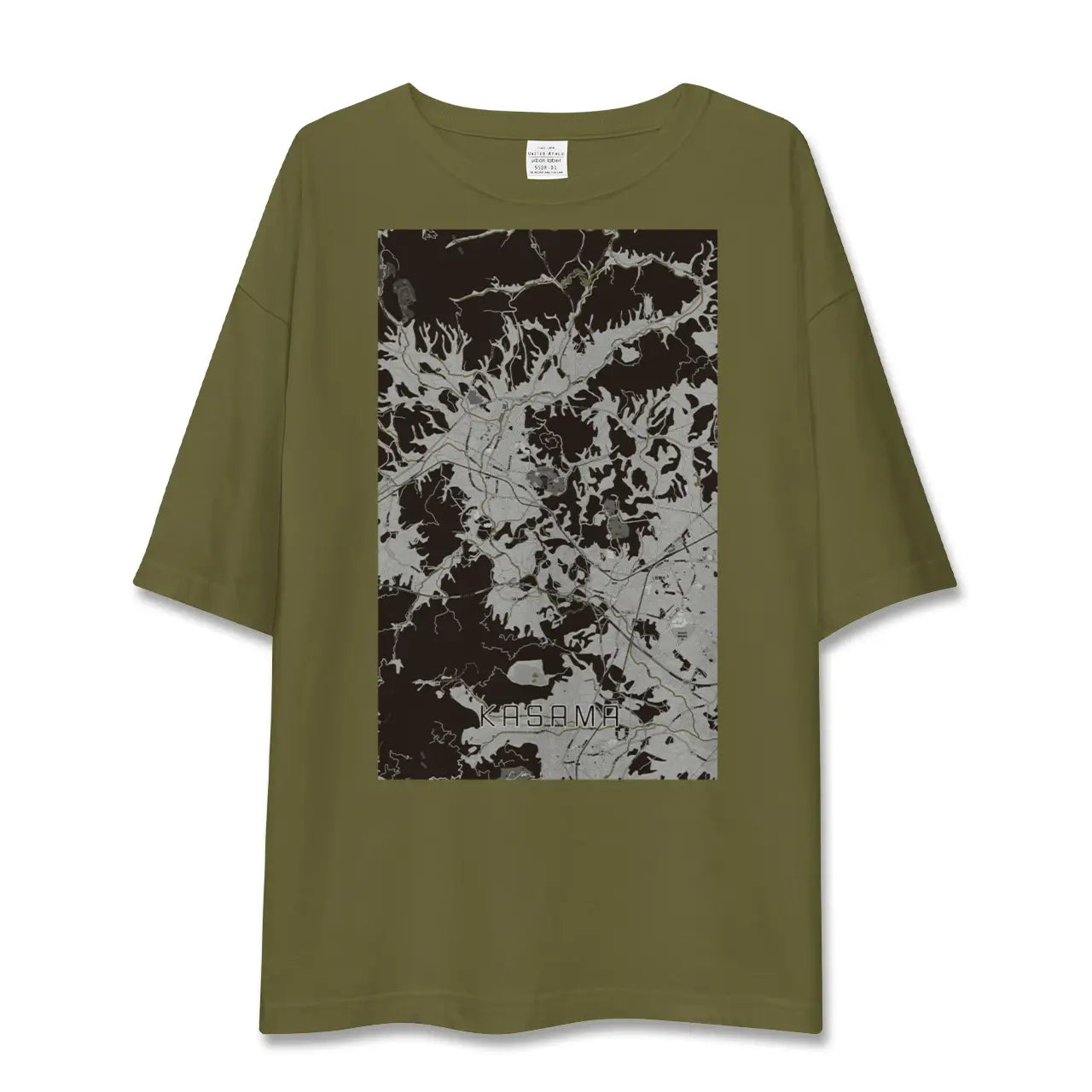 【笠間(茨城県)】地図柄ビッグシルエットTシャツ