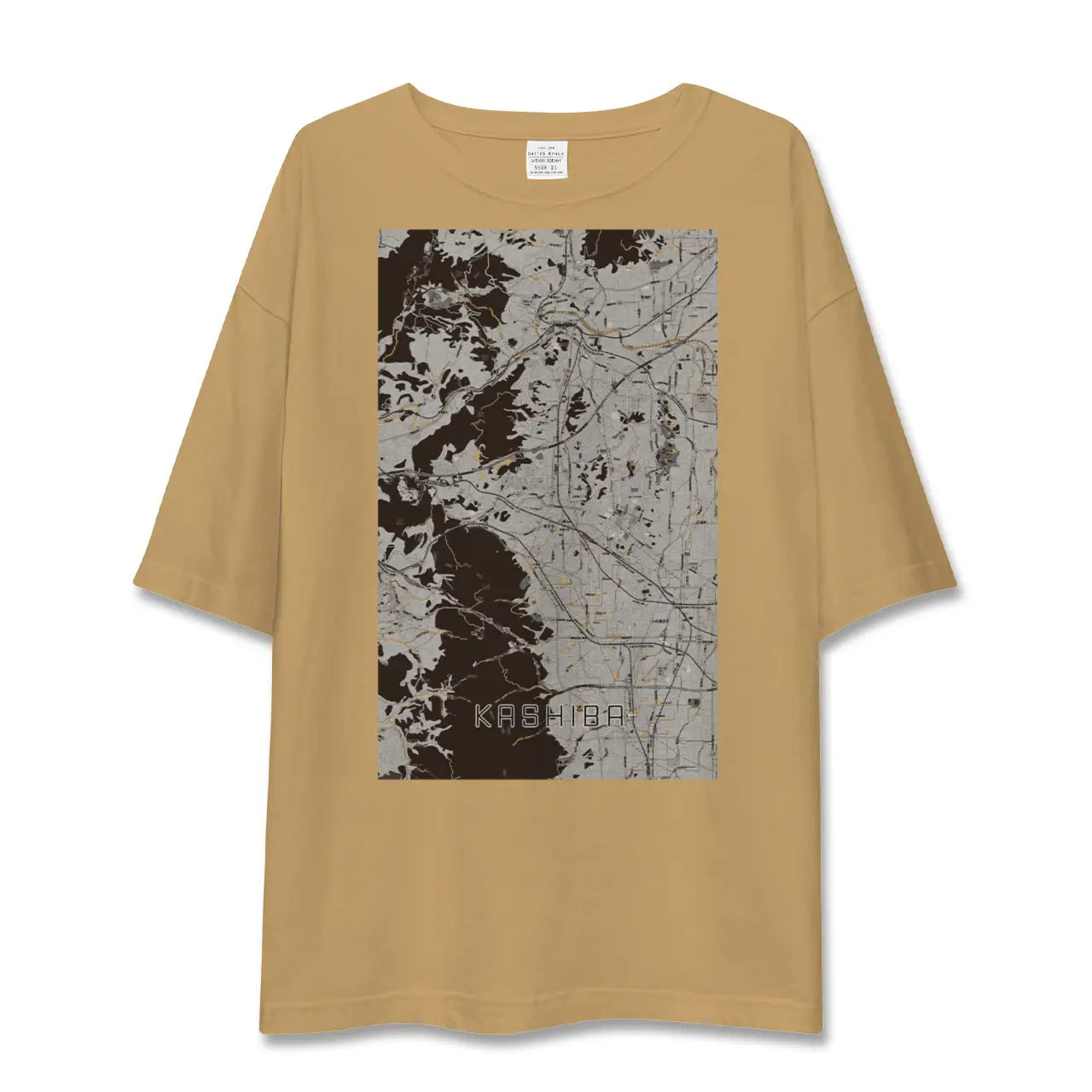 【香芝(奈良県)】地図柄ビッグシルエットTシャツ