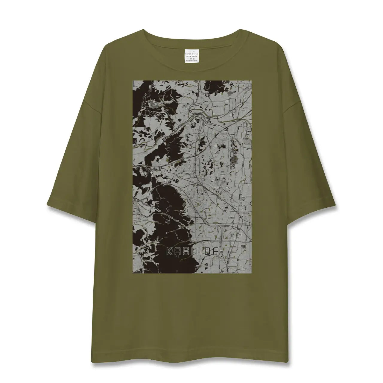 【香芝(奈良県)】地図柄ビッグシルエットTシャツ