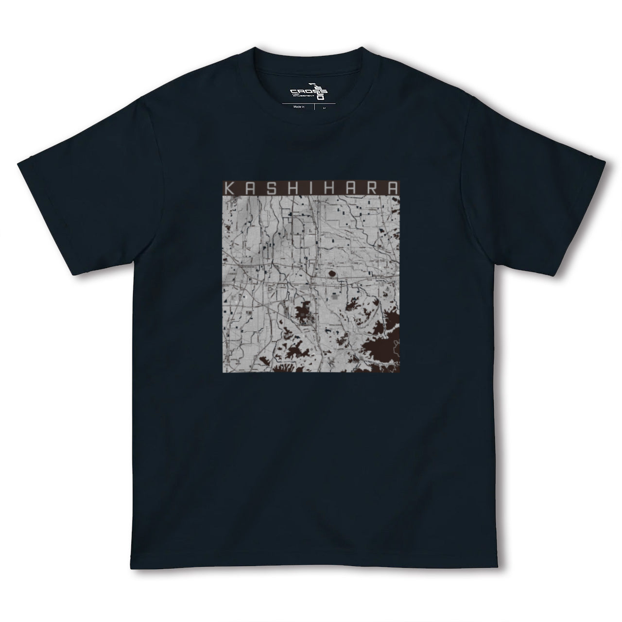 【橿原(奈良県)】地図柄ヘビーウェイトTシャツ