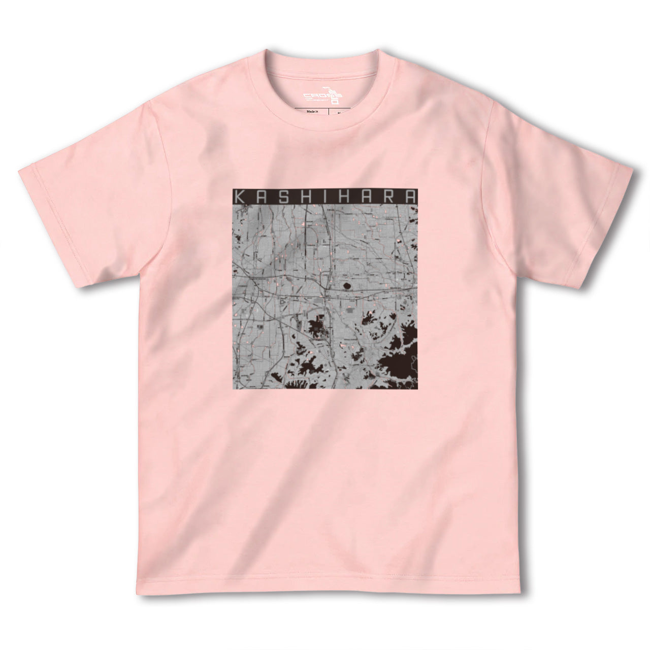 【橿原(奈良県)】地図柄ヘビーウェイトTシャツ