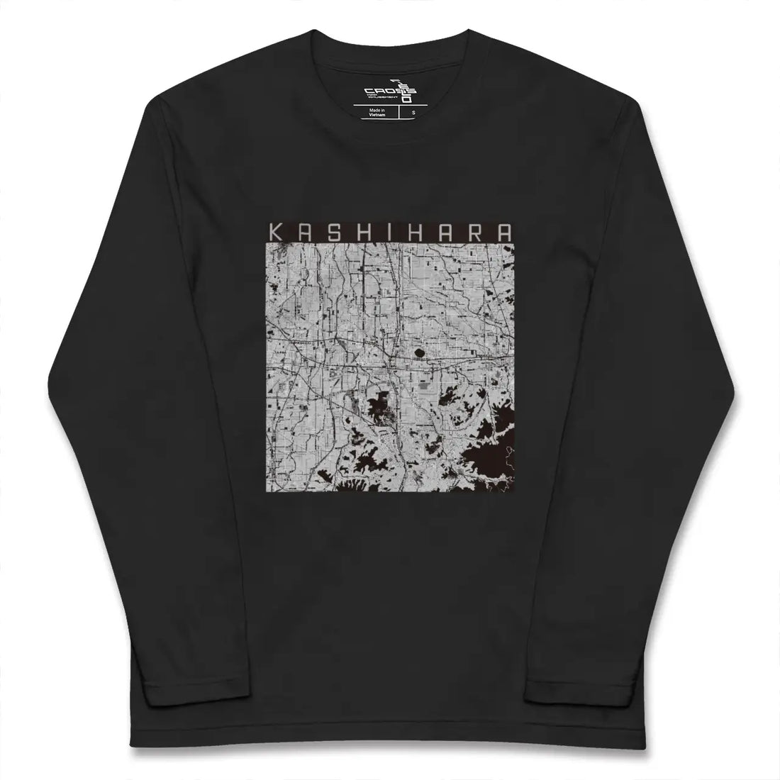 【橿原(奈良県)】地図柄ロングスリーブTシャツ