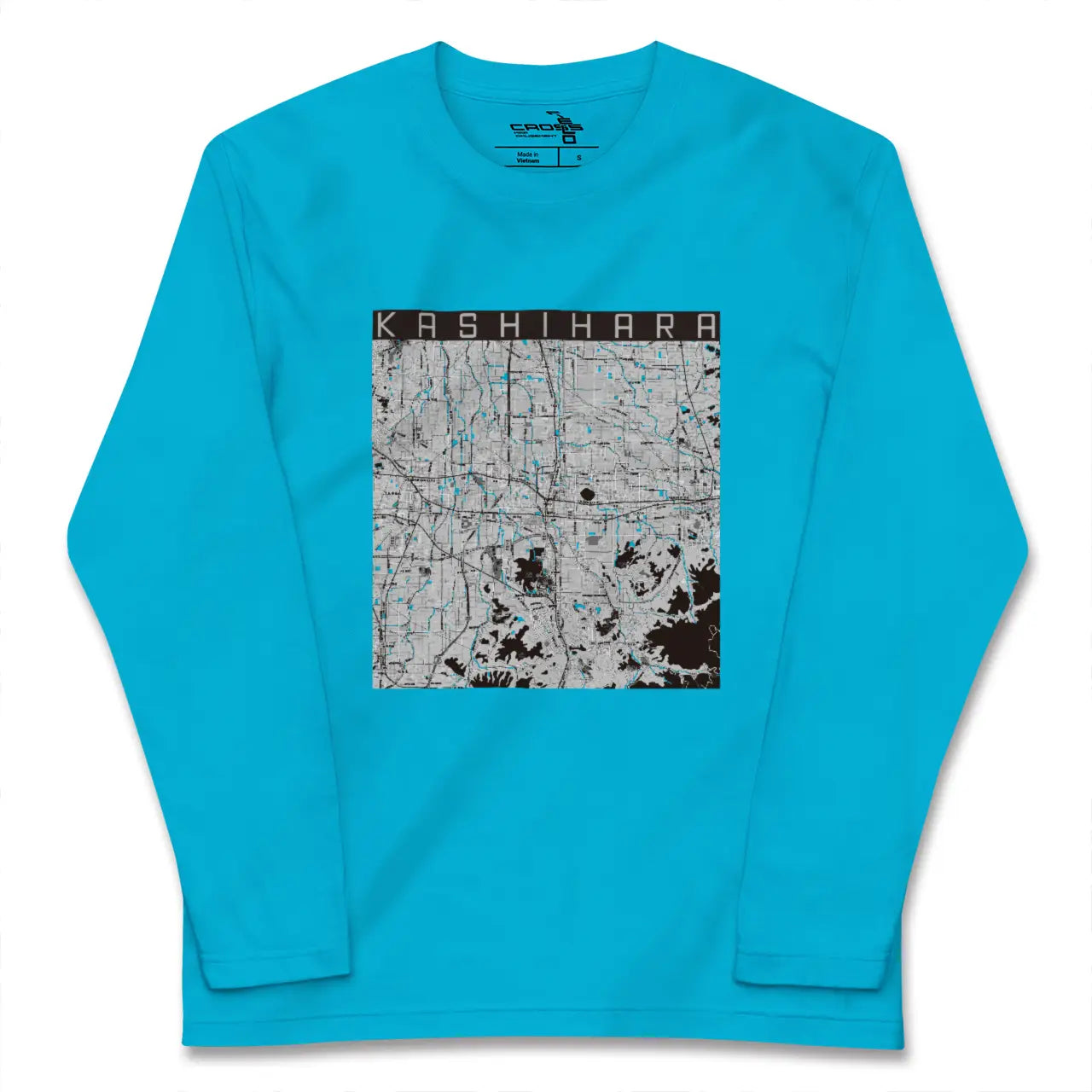 【橿原(奈良県)】地図柄ロングスリーブTシャツ