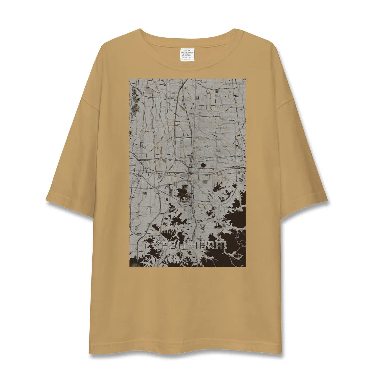 【橿原(奈良県)】地図柄ビッグシルエットTシャツ