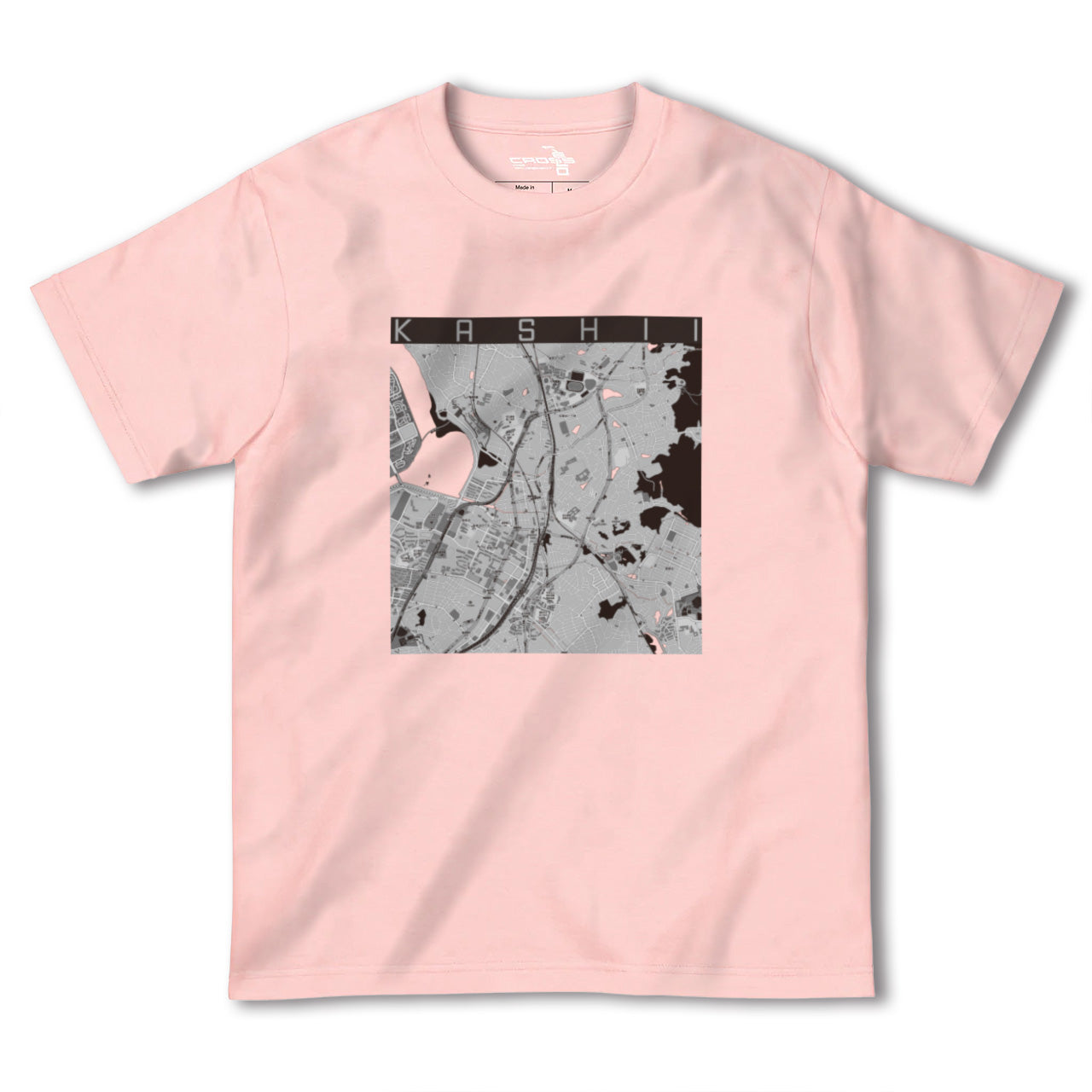 【香椎(福岡県)】地図柄ヘビーウェイトTシャツ