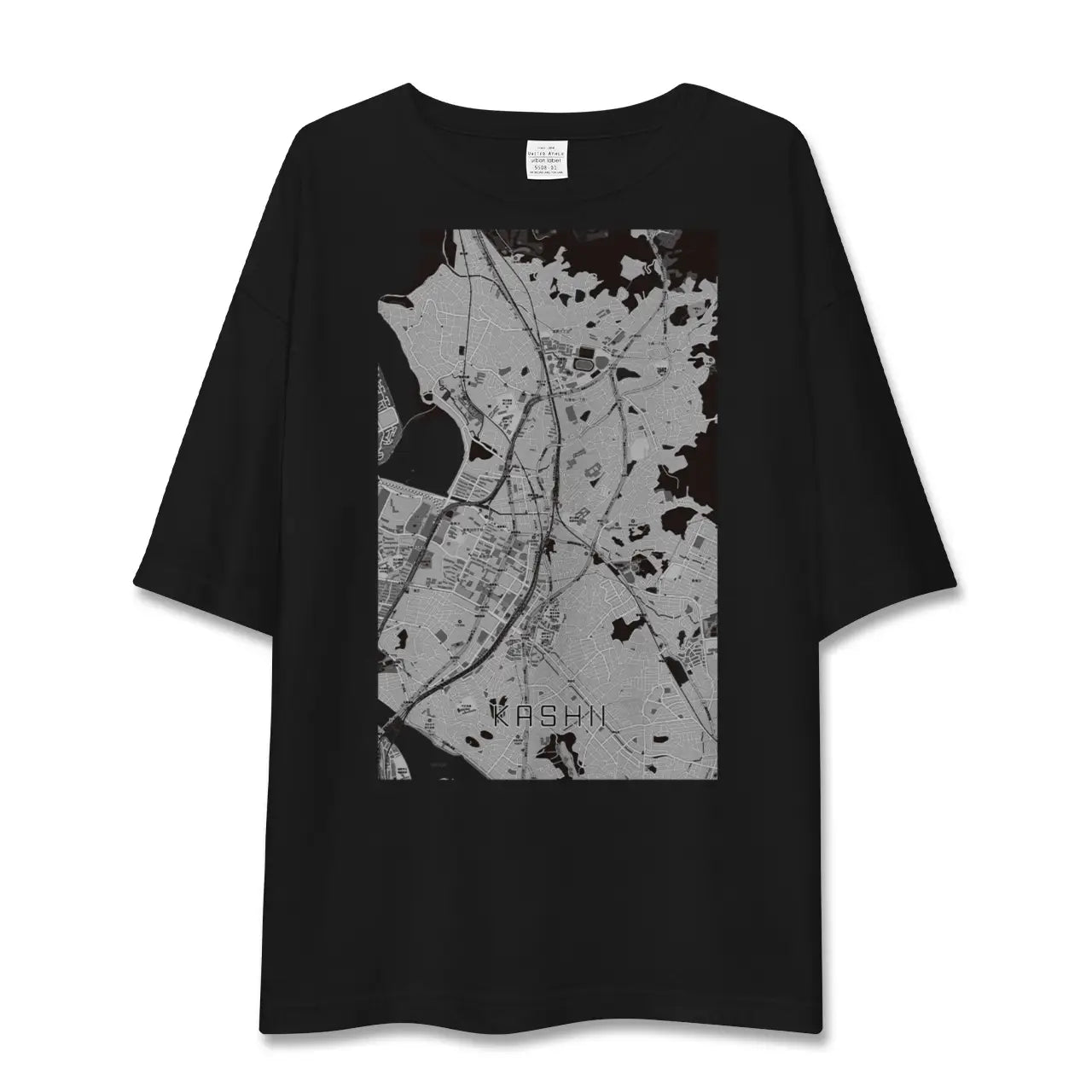 【香椎(福岡県)】地図柄ビッグシルエットTシャツ