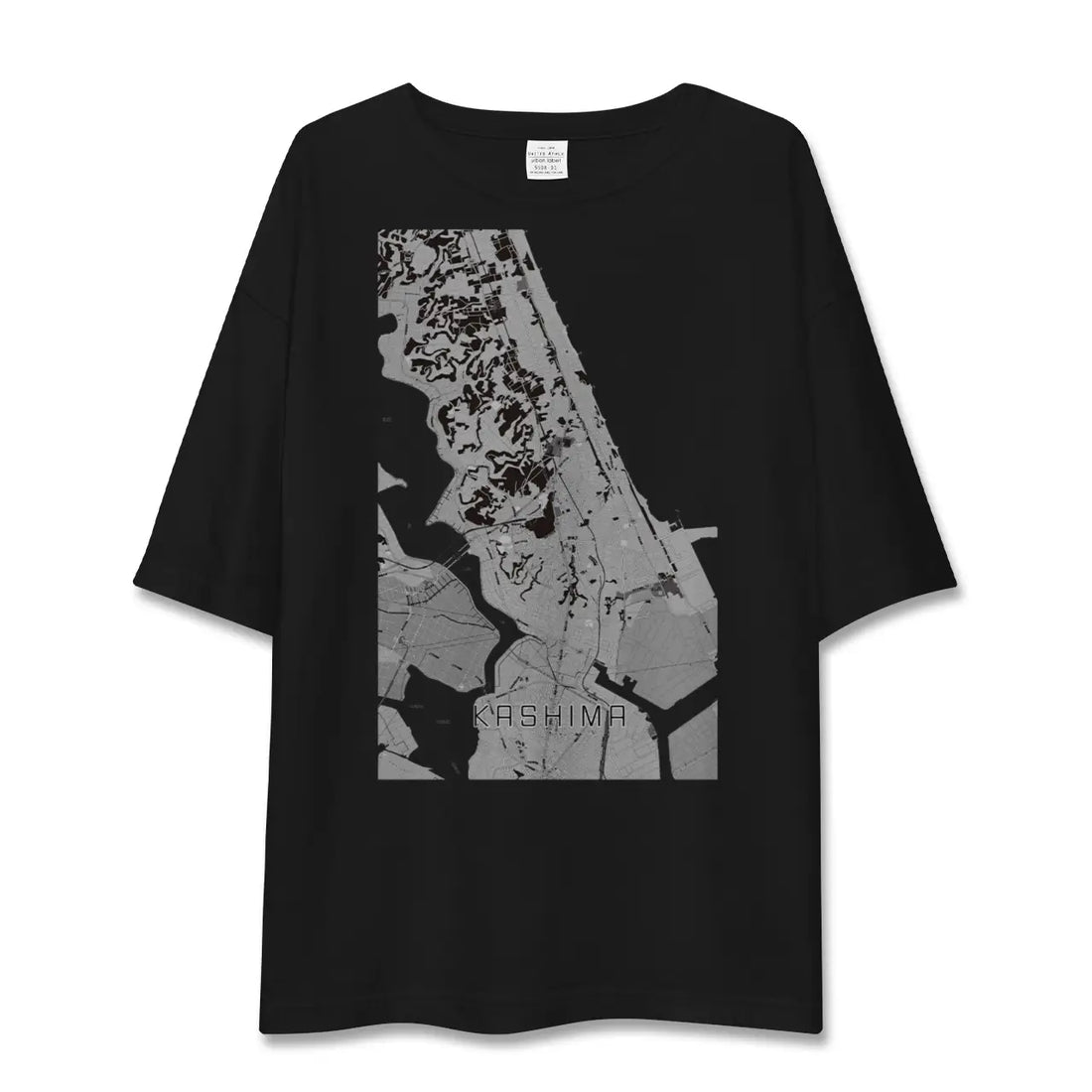 【鹿島(茨城県)】地図柄ビッグシルエットTシャツ