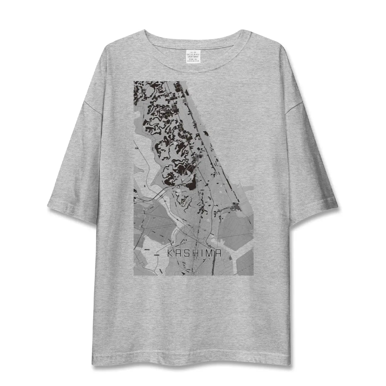 【鹿島(茨城県)】地図柄ビッグシルエットTシャツ